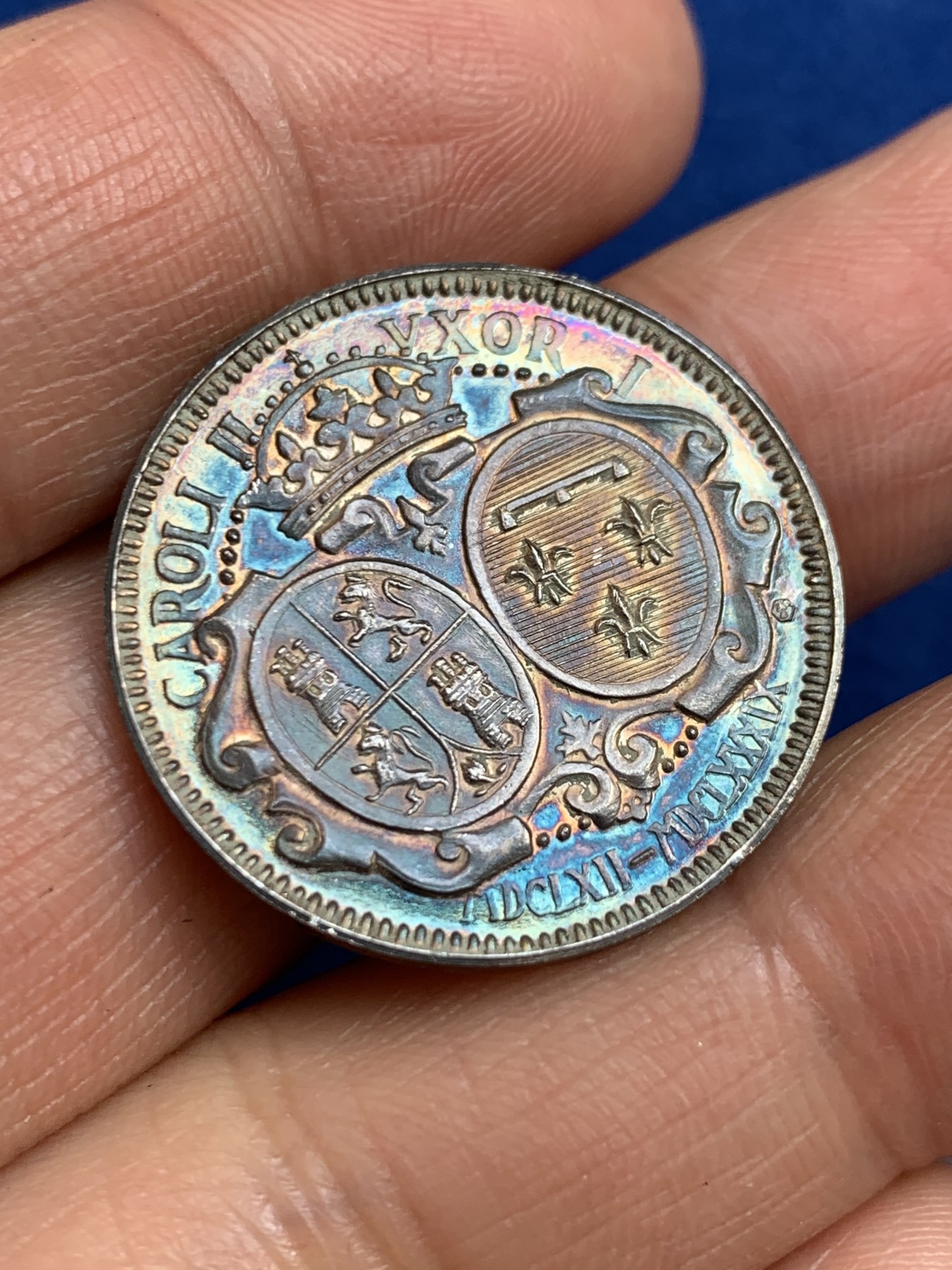 《竞宝斋》第238场-周日，周一，周二，周三 疯狂4连拍 (全场包邮) 西班牙玛丽亚路易撒公主 925银章 7.1克 27.1mm