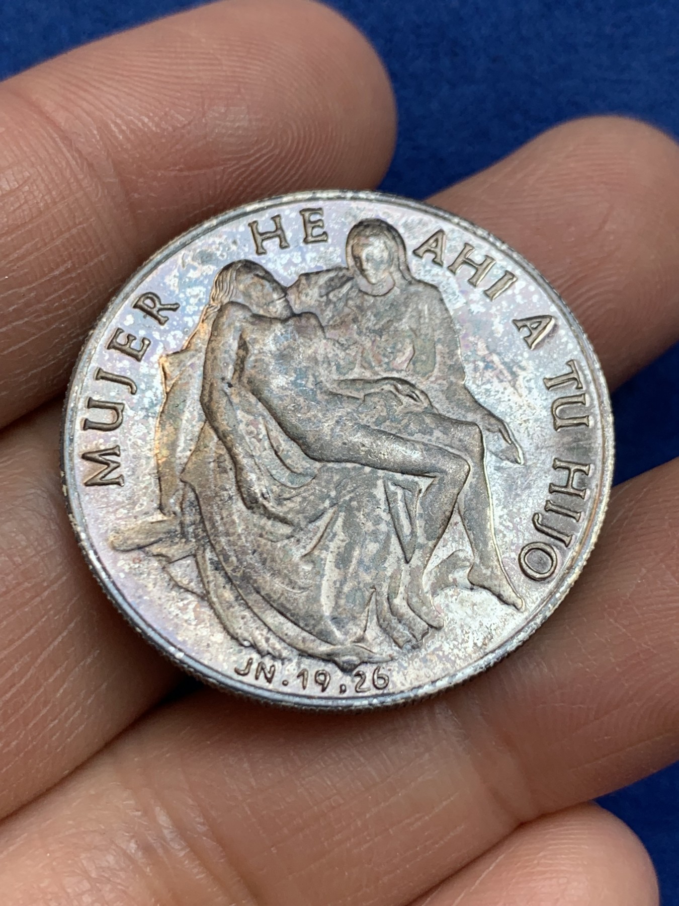 《竞宝斋》第238场-周日，周一，周二，周三 疯狂4连拍 (全场包邮) 西班牙 1926年 银章 13.22克 32.1mm