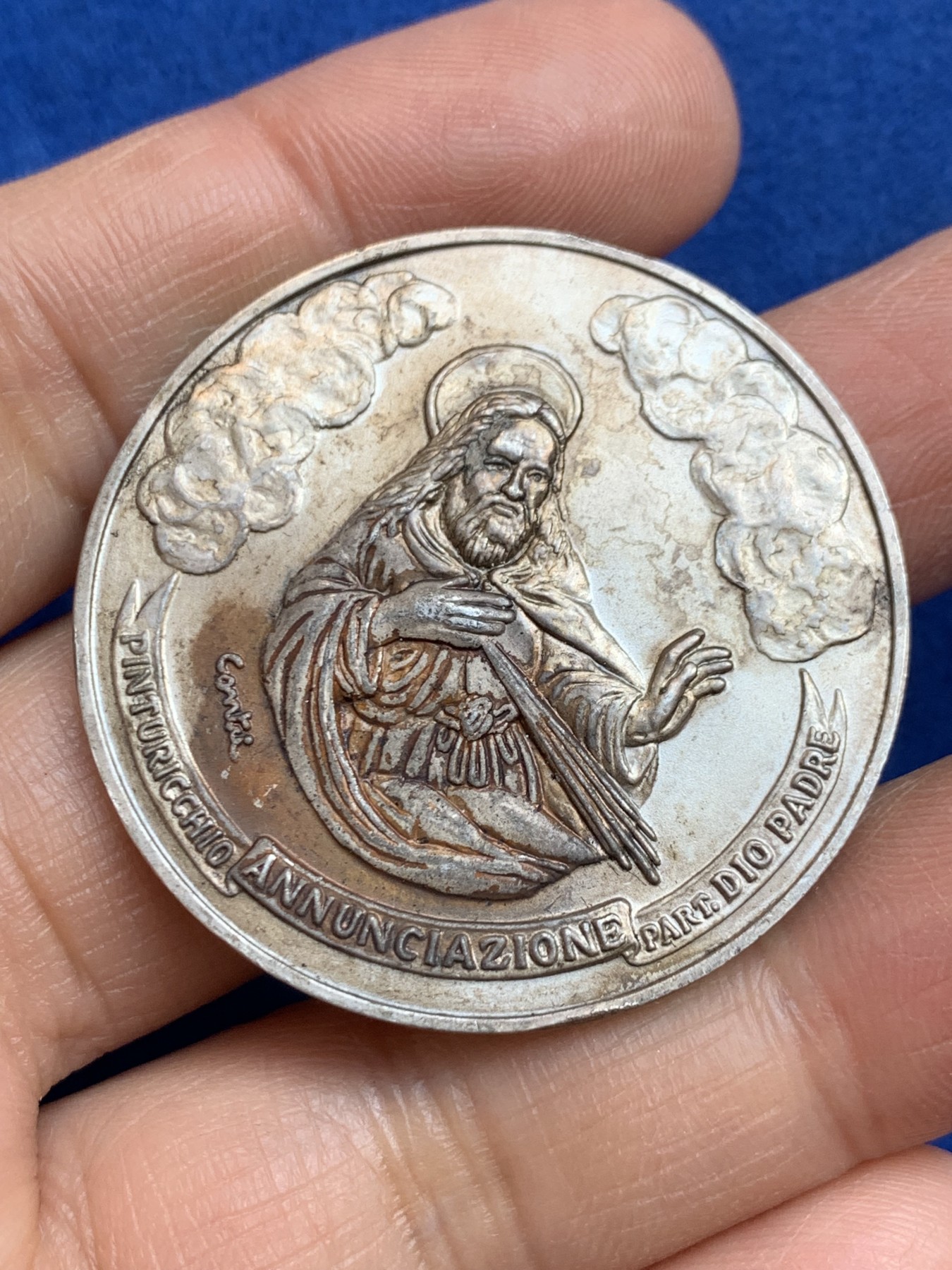 《竞宝斋》第238场-周日，周一，周二，周三 疯狂4连拍 (全场包邮) 梵蒂冈 洗礼勋章 23.26克 40.4mm