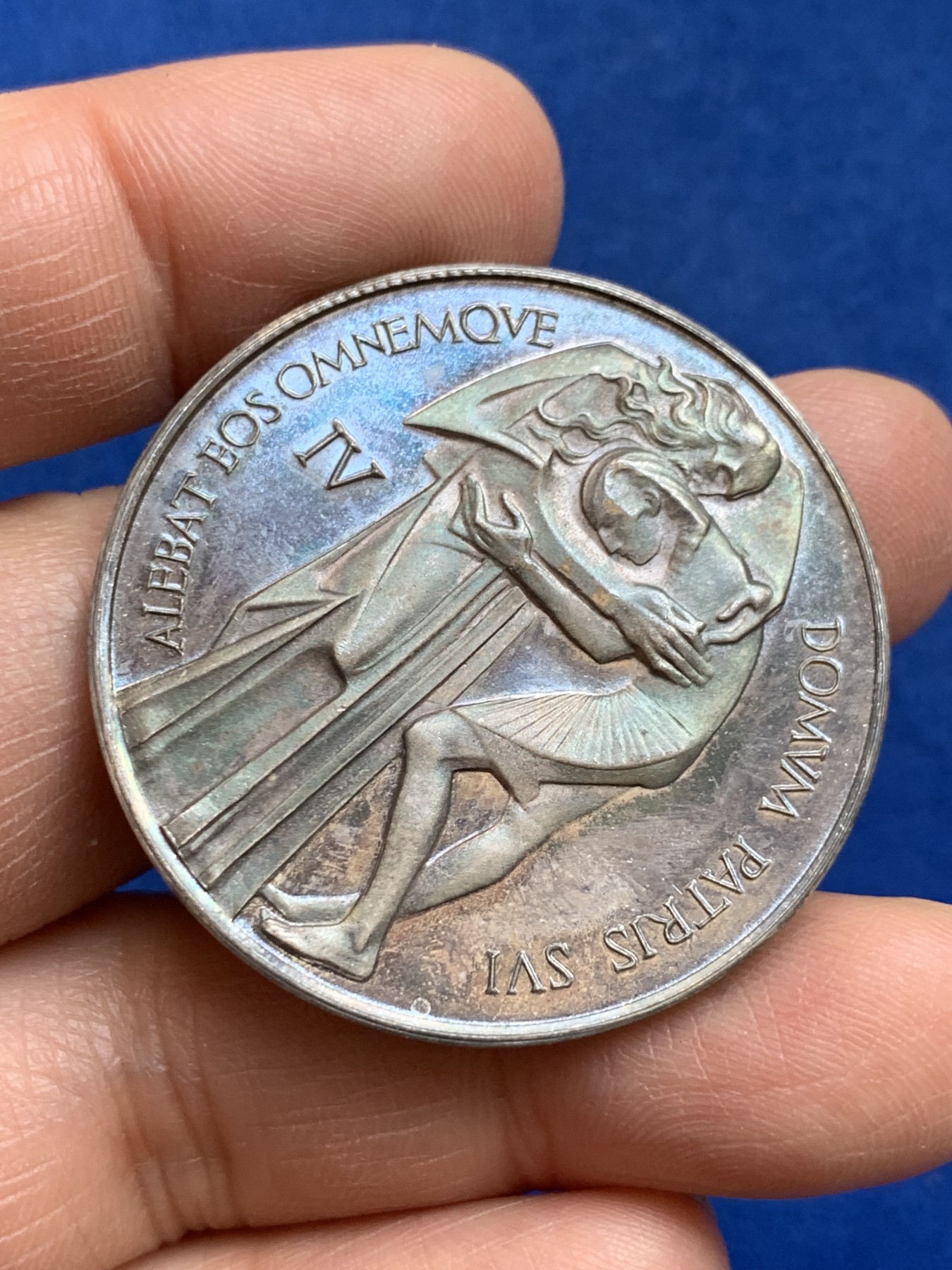 《竞宝斋》第238场-周日，周一，周二，周三 疯狂4连拍 (全场包邮) 西班牙 大银章 24.69克 40mm