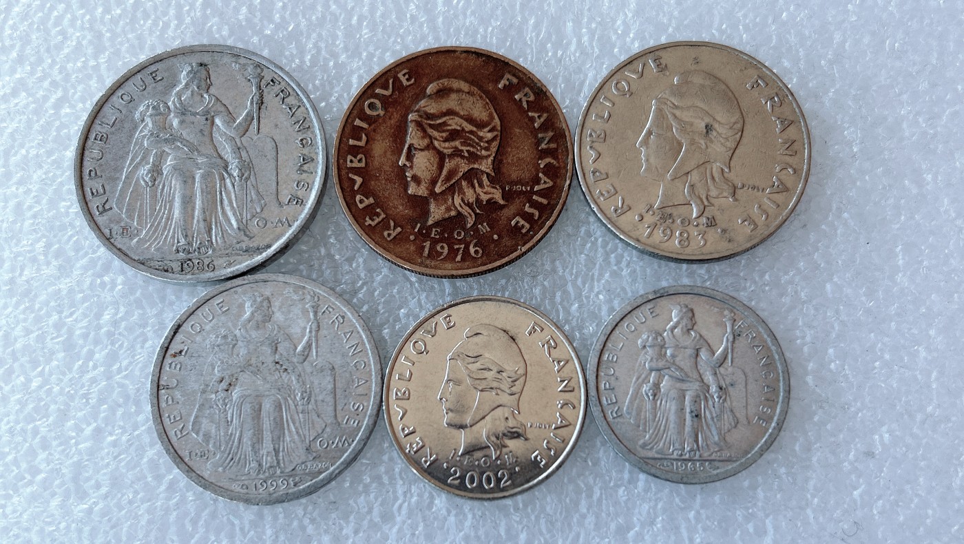 第一海外回流一元起拍收藏 本月最后一期 第61期 法属波利尼西亚6枚套