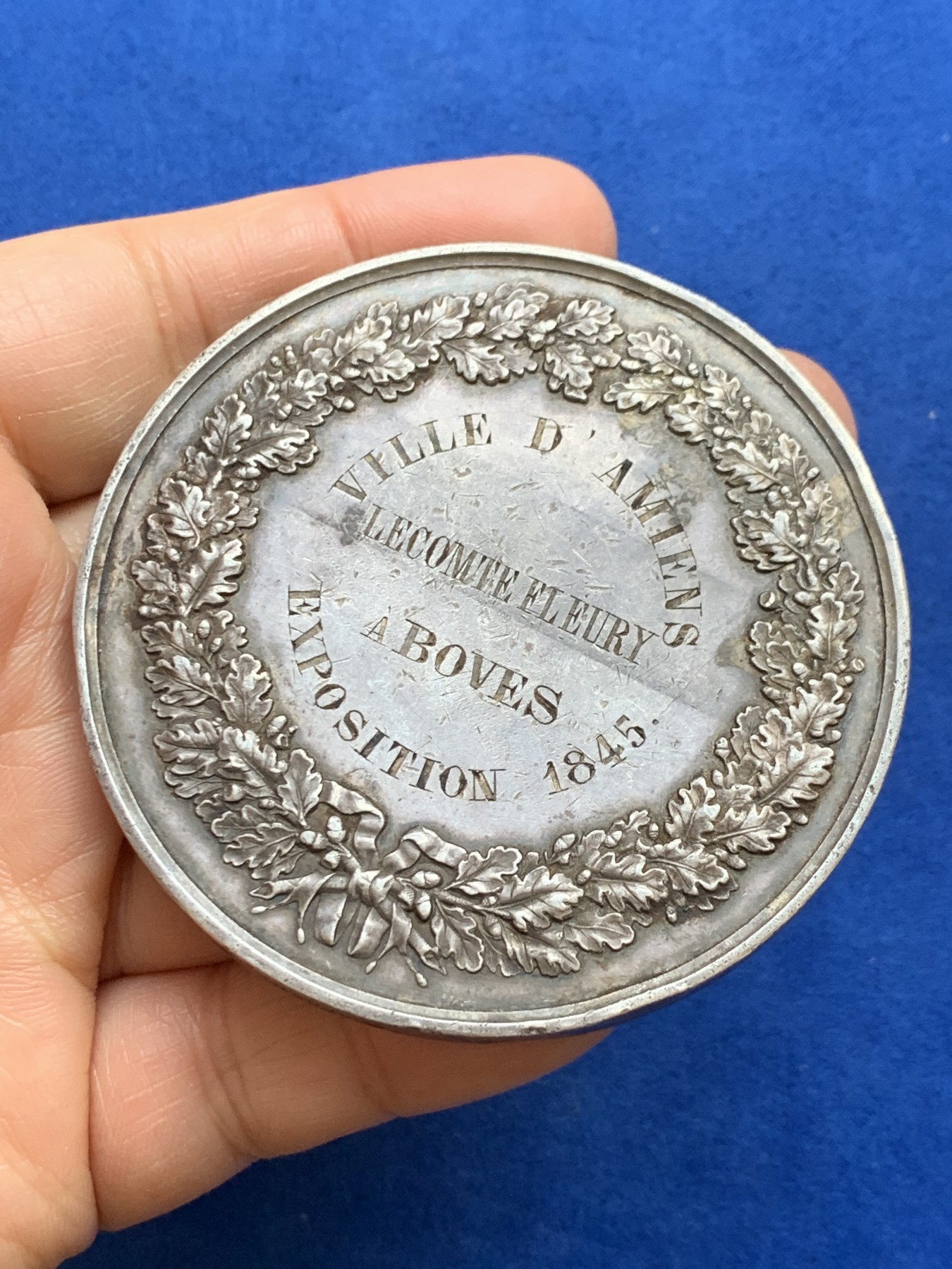 《竞宝斋》第238场-周日，周一，周二，周三 疯狂4连拍 (全场包邮) 法国 1845  大银章 150克 68.1mm