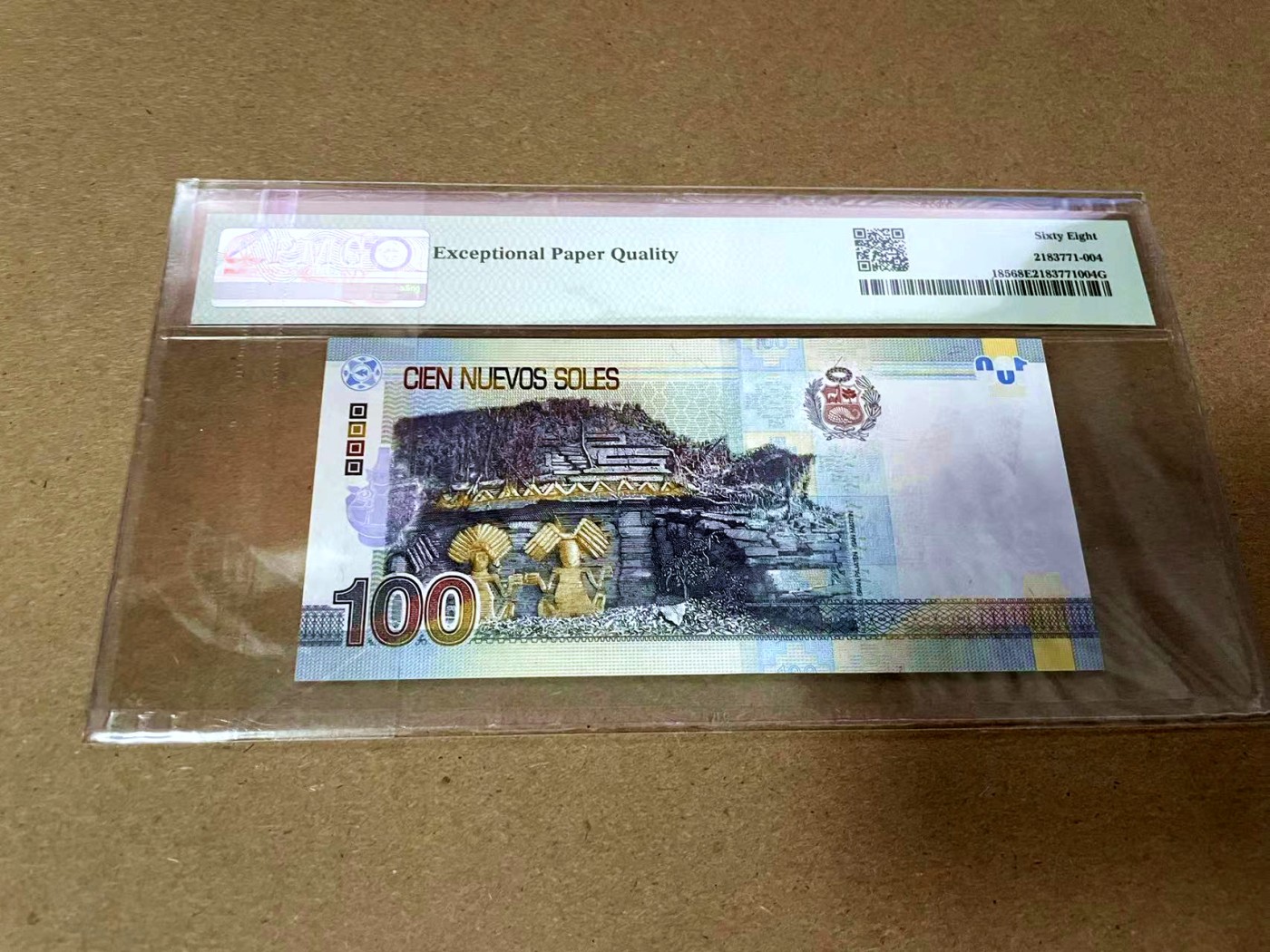 【Blue Auction】✨世界纸币精拍第425期【精】 【AA冠无47】秘鲁 2009年100新索尔 PMG68EPQ 超高分