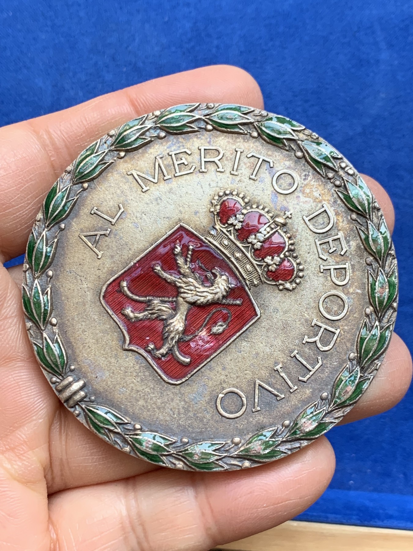 《竞宝斋》第238场-周日，周一，周二，周三 疯狂4连拍 (全场包邮) 西班牙1954年 大银章 116.45克 65.7mm