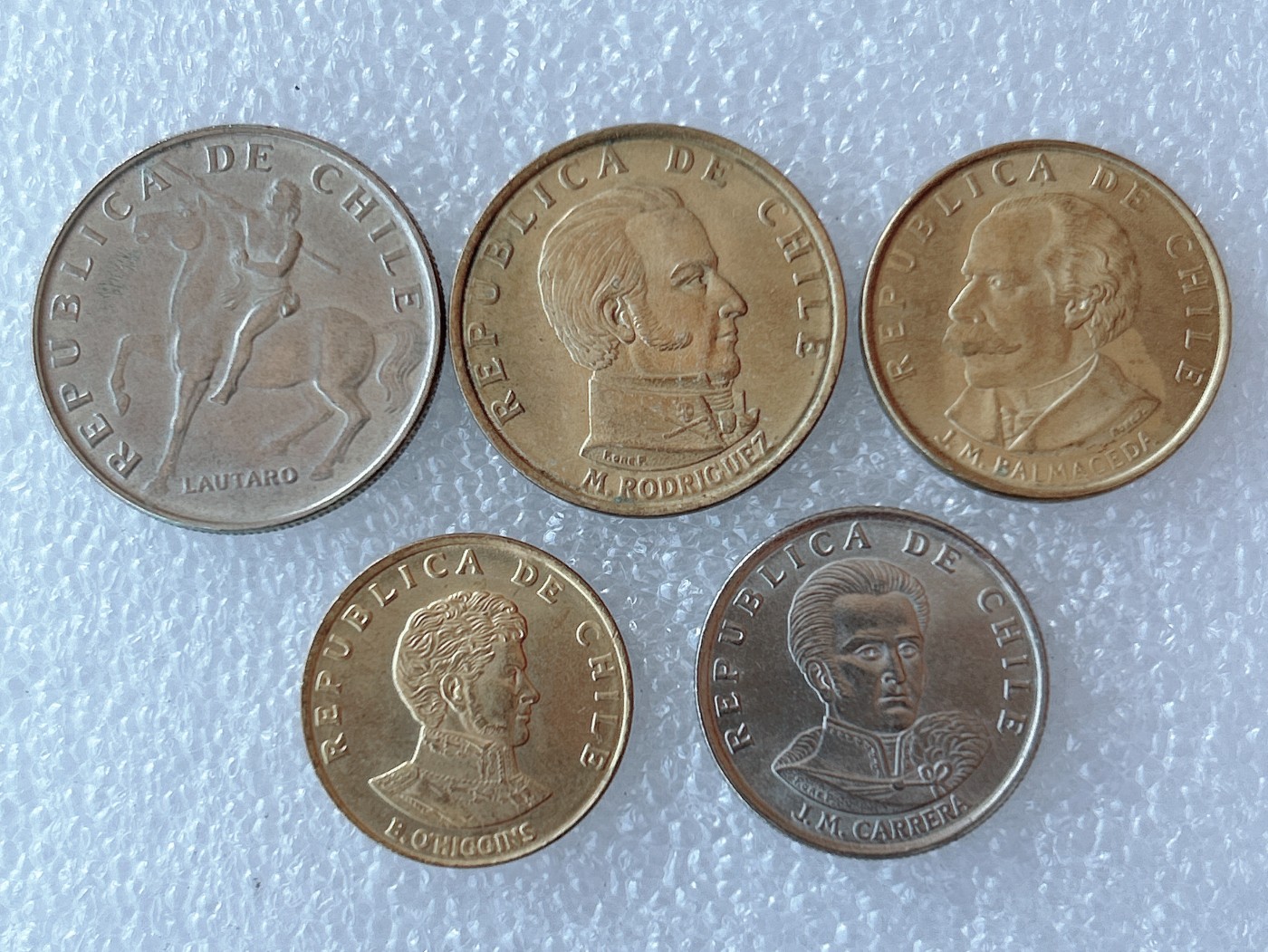 第一海外回流一元起拍收藏 本月最后一期 第61期 智利1971年5枚套币 少见