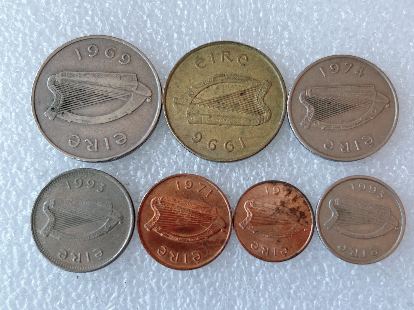 第一海外回流一元起拍收藏 本月最后一期 第61期 爱尔兰硬币 7枚