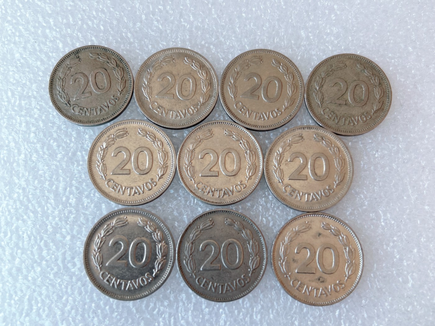 第一海外回流一元起拍收藏 散币场 第60期 厄瓜多尔20分 10枚