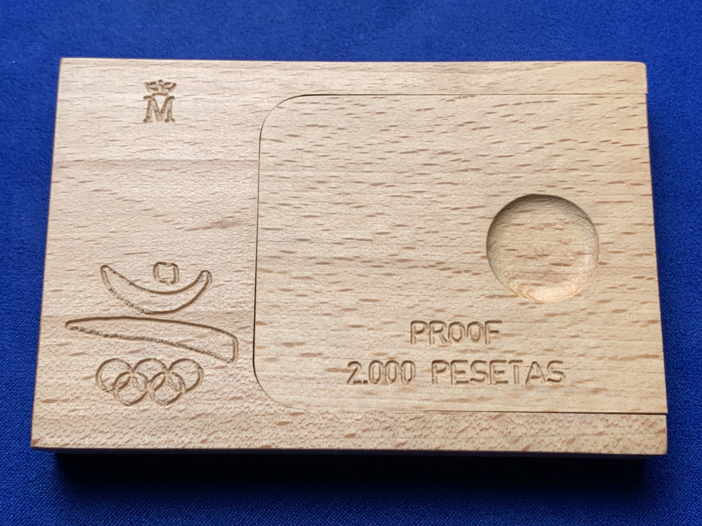 《竞宝斋》第238场-周日，周一，周二，周三 疯狂4连拍 (全场包邮) 西班牙1992年 巴塞罗那奥运会2000比塞塔 胡安·卡洛斯精制大银币 27克 925银