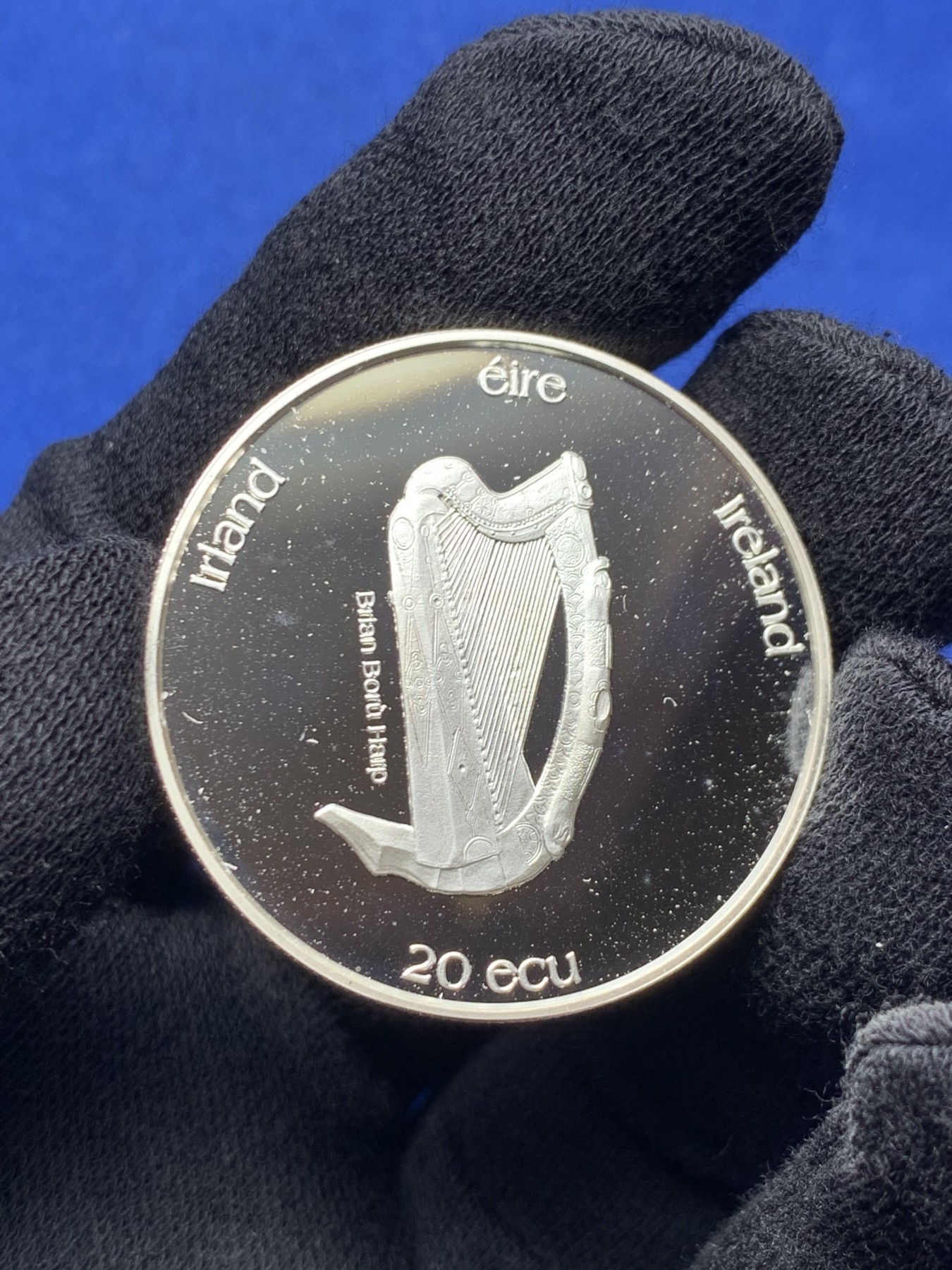 《竞宝斋》第238场-周日，周一，周二，周三 疯狂4连拍 (全场包邮) 爱尔兰 1995 20欧元 银币 25克 925银