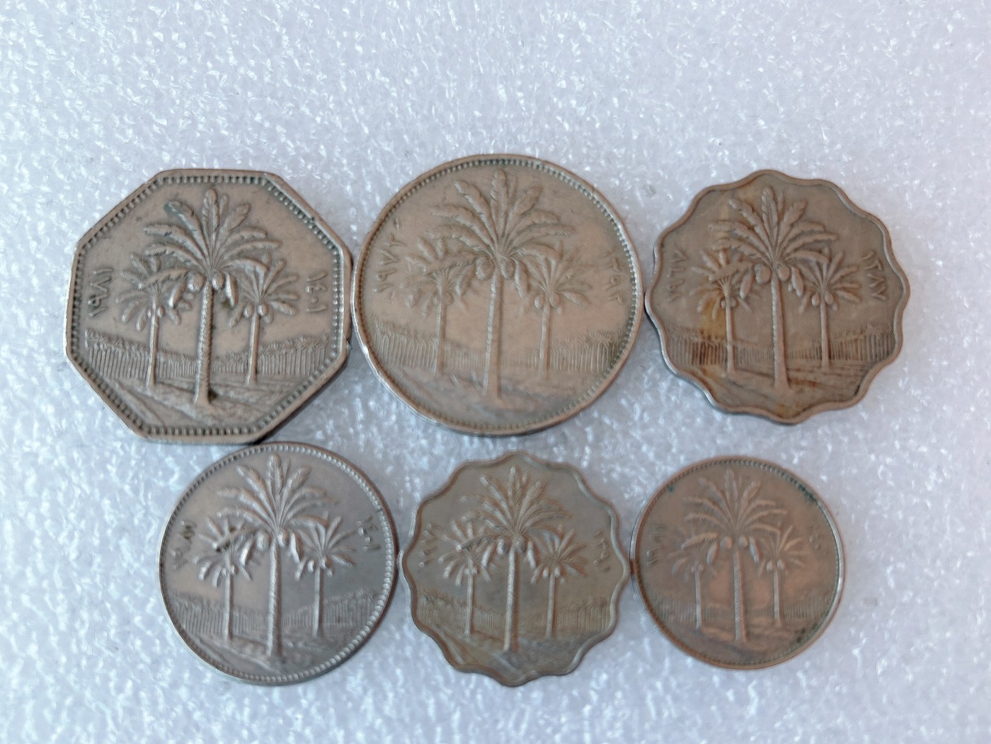 第一海外回流一元起拍收藏 本月最后一期 第61期 伊拉克硬币 6枚