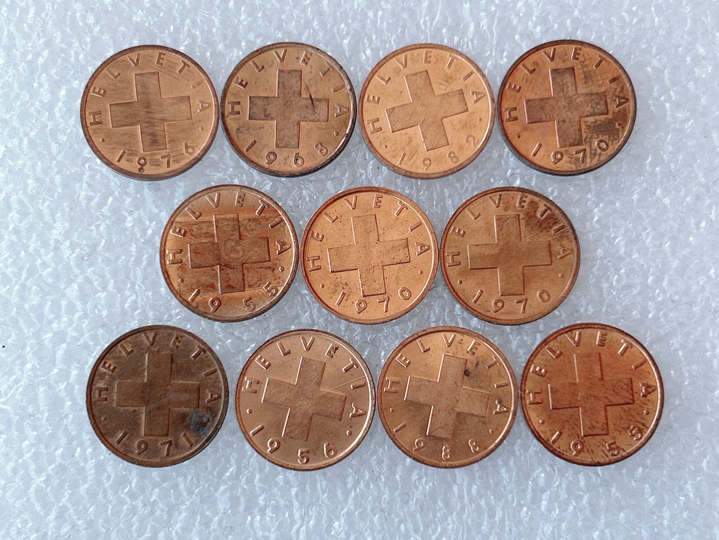 第一海外回流一元起拍收藏 散币场 第60期 瑞士1分 10枚