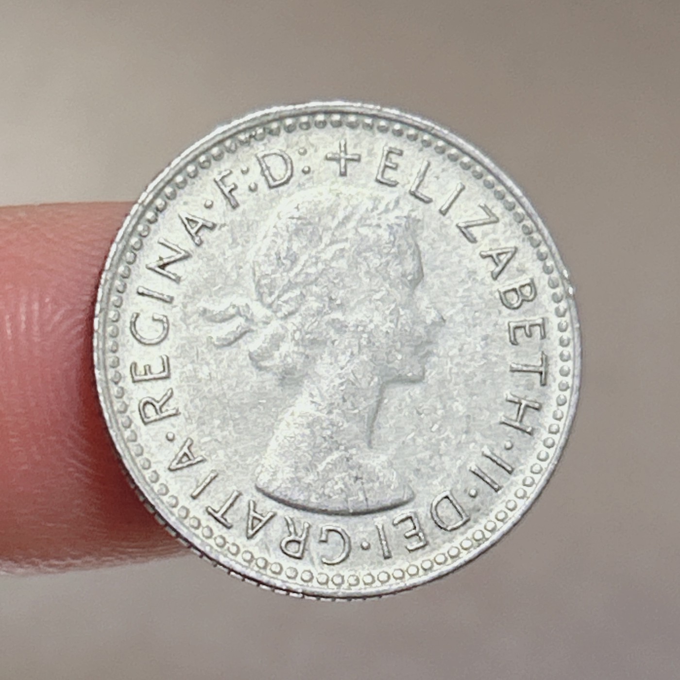 第一海外回流一元起拍收藏 本月最后一期 第61期 澳大利亚1962年6便士银币 伊丽莎白二世 2.8g