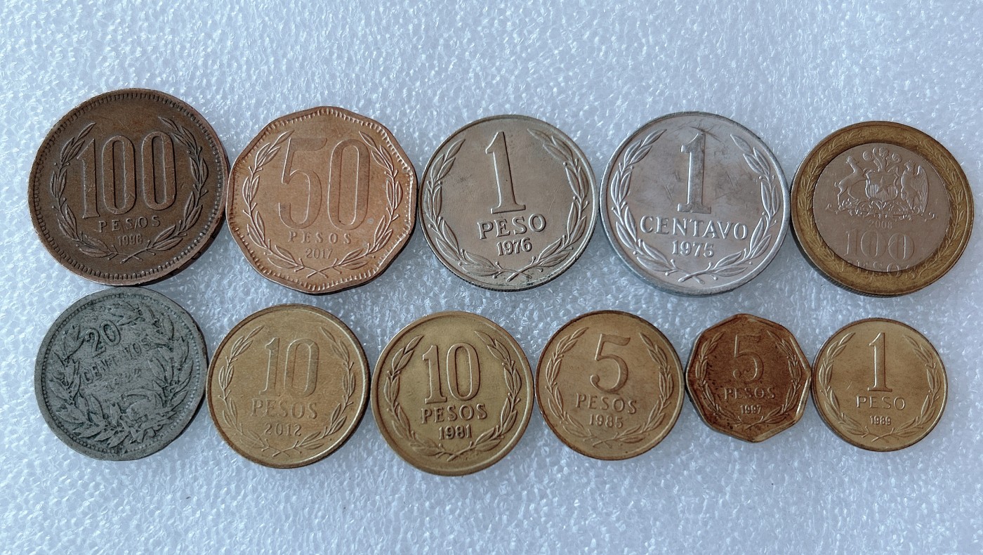 第一海外回流一元起拍收藏 本月最后一期 第61期 智利硬币 11枚