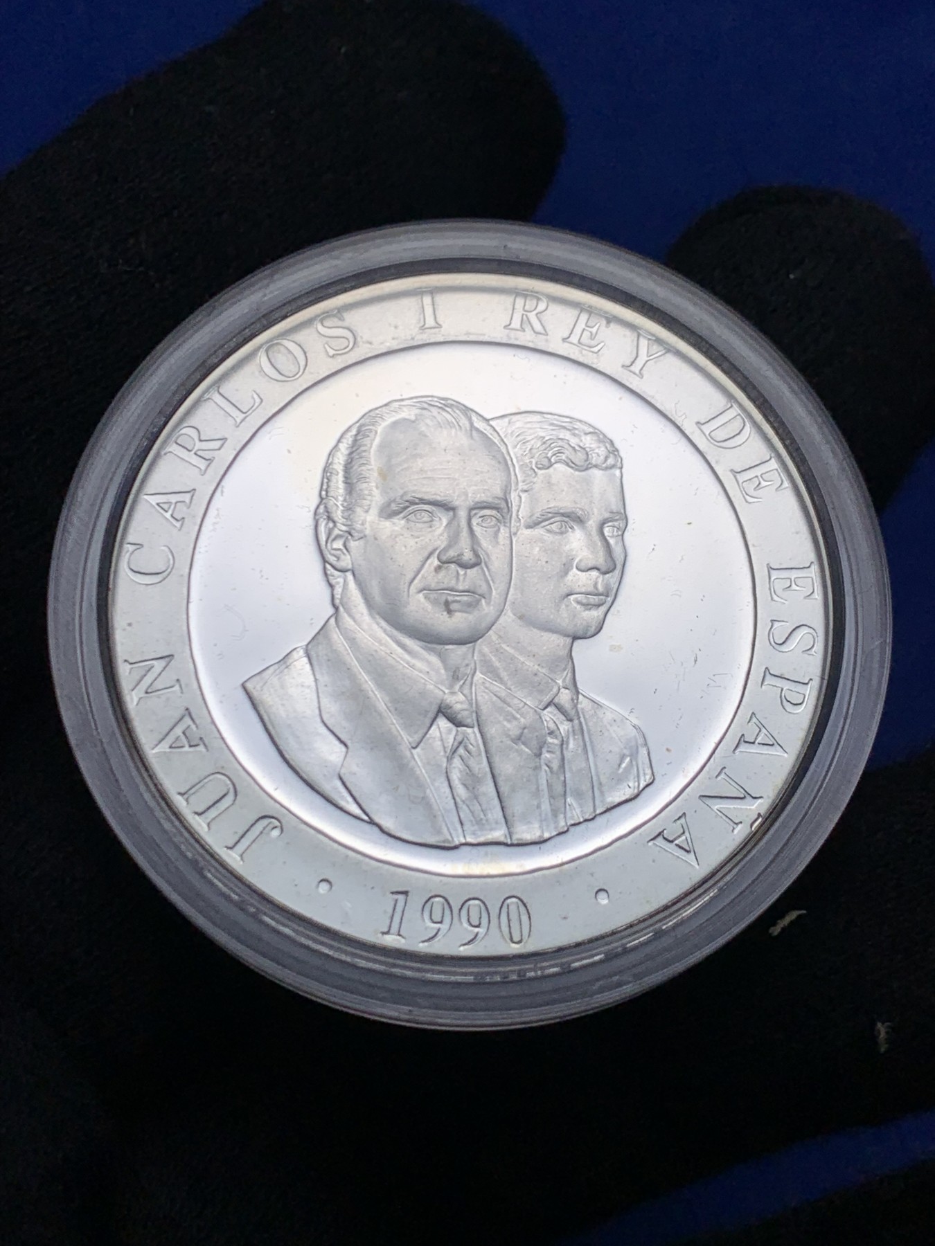 《竞宝斋》第238场-周日，周一，周二，周三 疯狂4连拍 (全场包邮) 西班牙1992年 巴塞罗那奥运会2000比塞塔 胡安·卡洛斯精制大银币 27克 925银