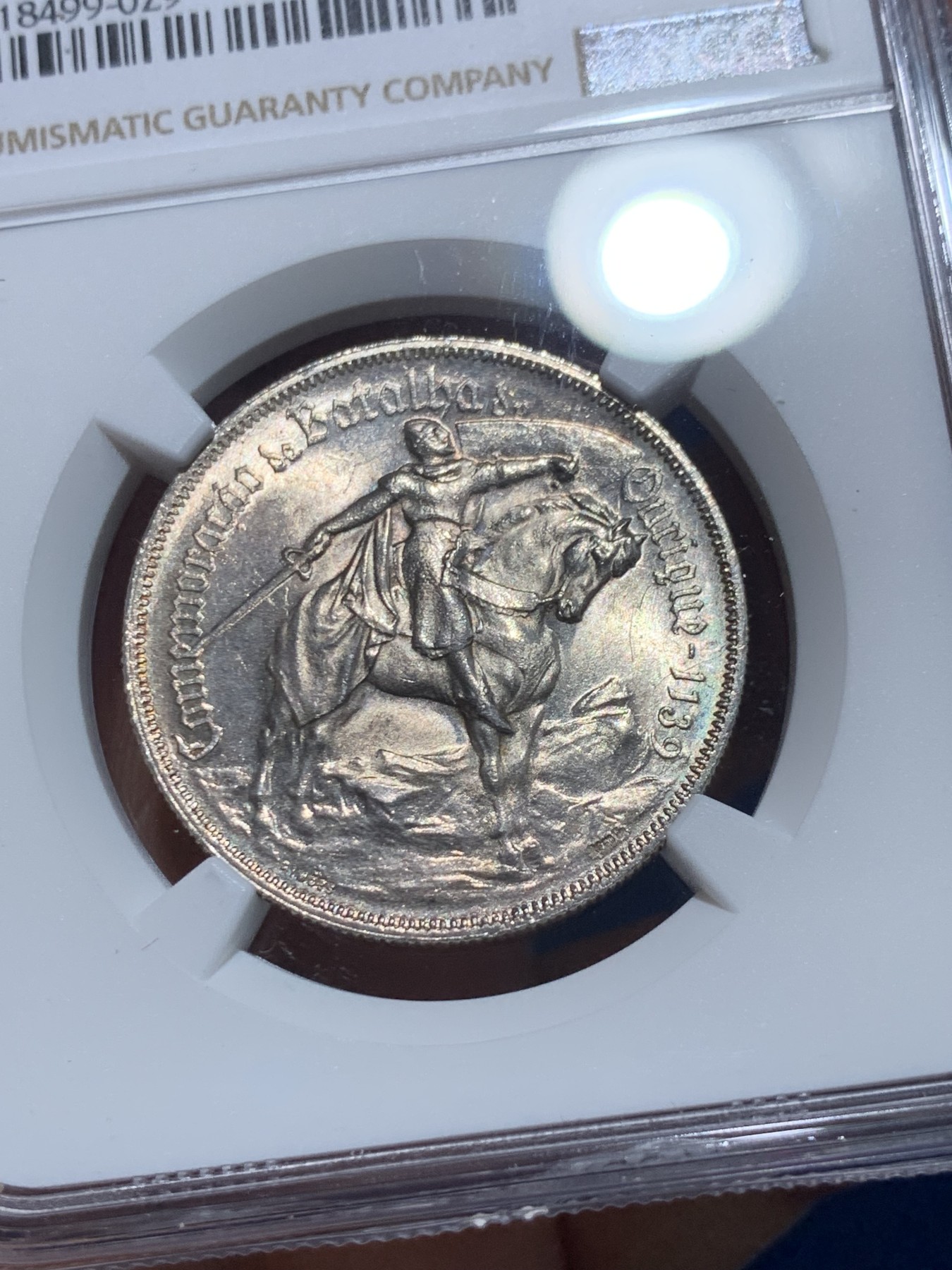 《竞宝斋》第238场-周日，周一，周二，周三 疯狂4连拍 (全场包邮) NGC MS63 葡萄牙1928年马剑10埃斯库多银币