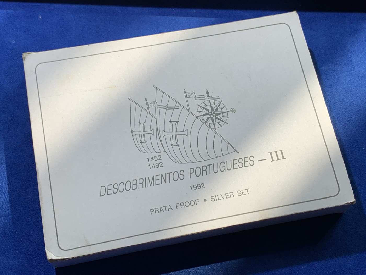 《竞宝斋》第238场-周日，周一，周二，周三 疯狂4连拍 (全场包邮) 原盒证书 葡萄牙1992年 发现新大陆帆船系列 200埃斯库多 精制大银币 单枚26.5克 4枚总重106克 925银