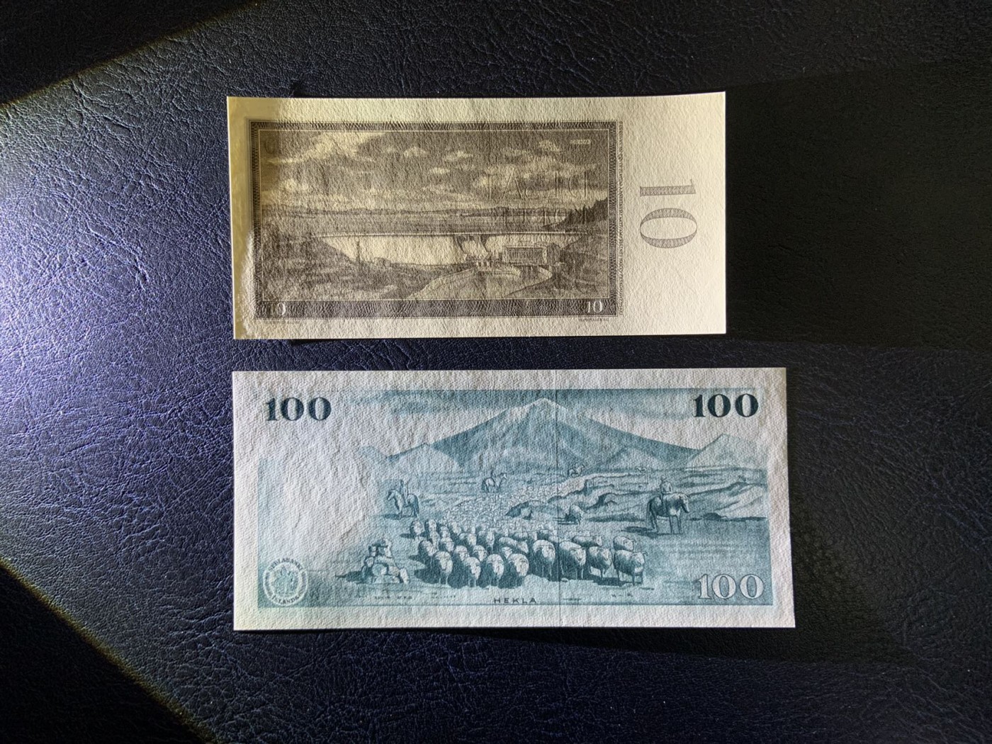 收藏联盟Quantum Auction 第320期拍卖  捷克斯洛伐克1960年10克朗和冰岛1961年100克朗 品相全新UNC