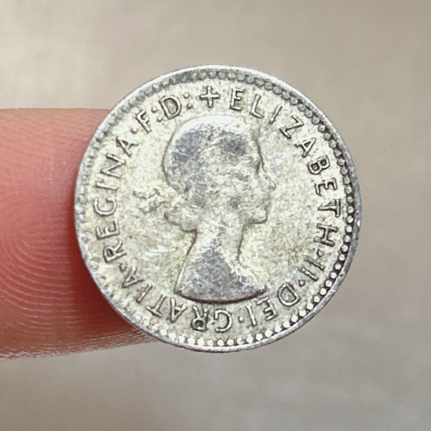 第一海外回流一元起拍收藏 本月最后一期 第61期 澳大利亚1958年3便士银币 小麦银币 伊丽莎白二世 1.4g