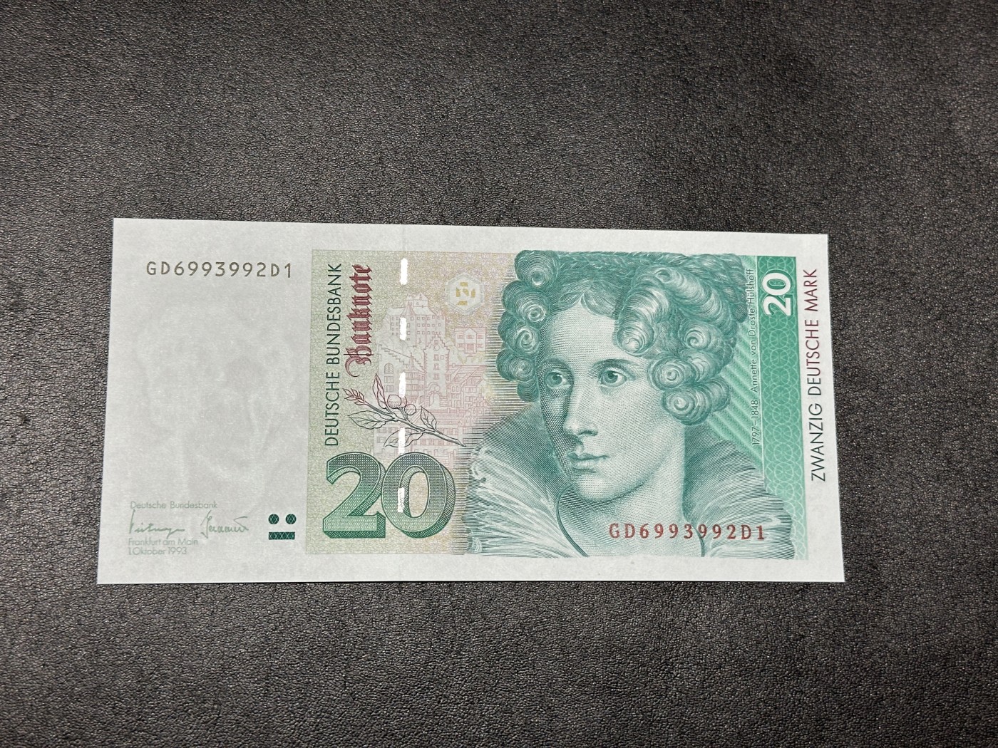 《外钞收藏家》第三百三十四期（连拍第一场） 1993年德国20马克 全新UNC 无47