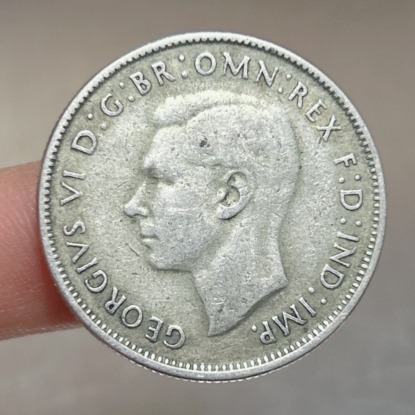 第一海外回流一元起拍收藏 本月最后一期 第61期 1947年澳大利亚1弗洛林银币 乔治六世 11.3g