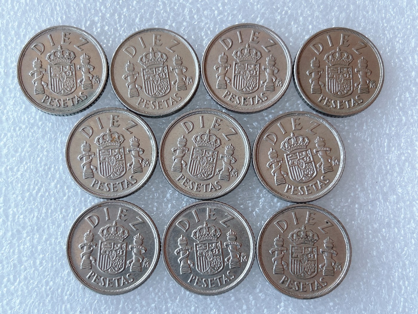 第一海外回流一元起拍收藏 本月最后一期 第61期 西班牙80年代10比塞塔 10枚
