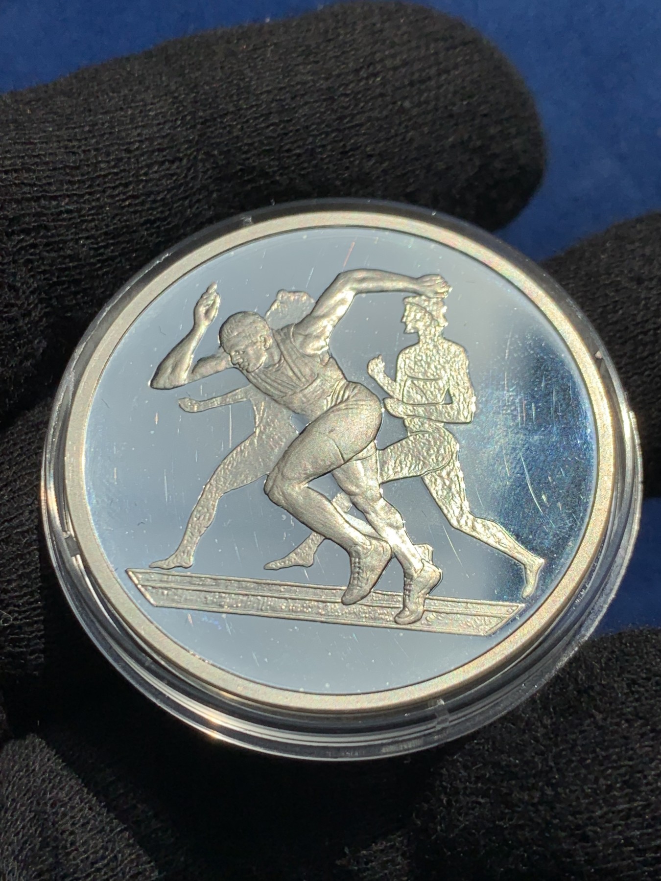 《竞宝斋》第238场-周日，周一，周二，周三 疯狂4连拍 (全场包邮) 希腊 2004 奥运大银币 34克 925银 