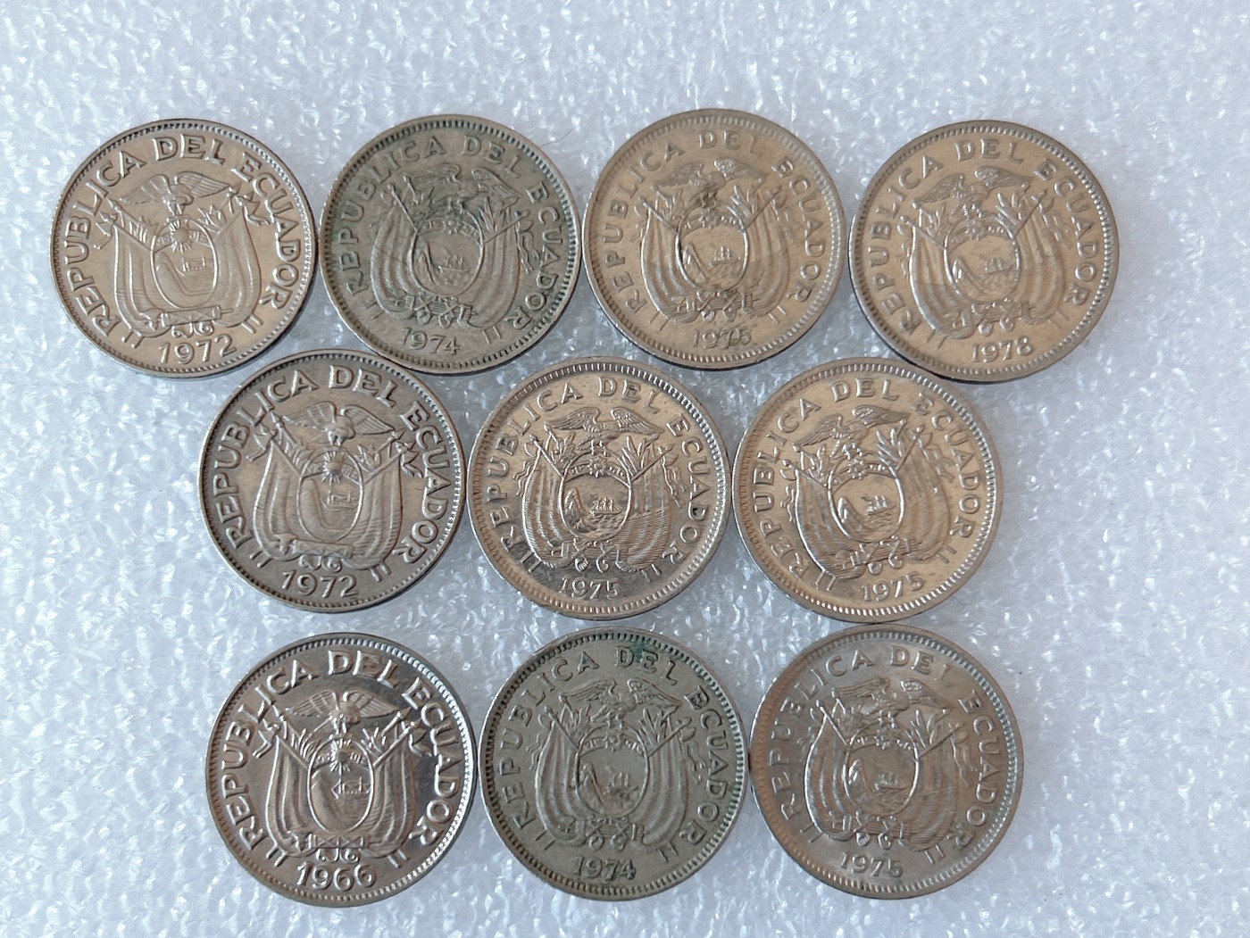 第一海外回流一元起拍收藏 散币场 第60期 厄瓜多尔20分 10枚