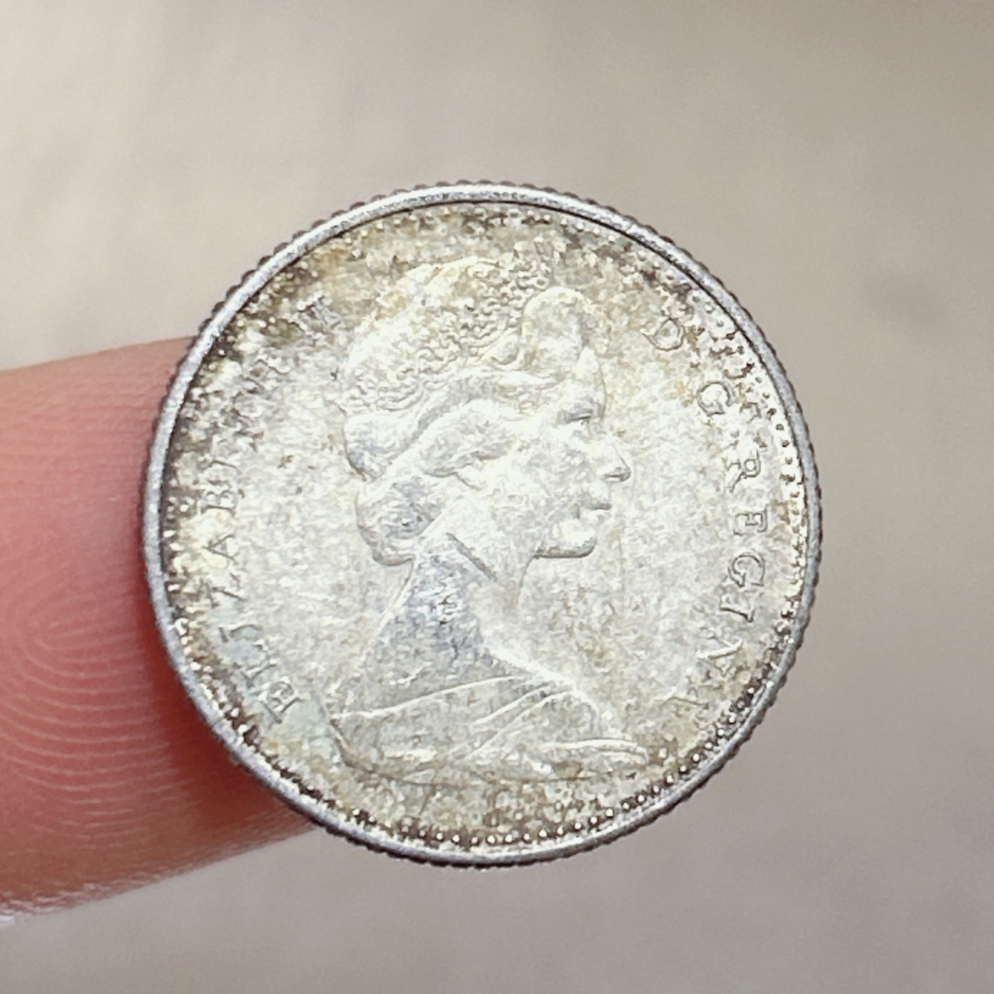 第一海外回流一元起拍收藏 本月最后一期 第61期 1968年加拿大10分小银币 伊丽莎白二世2.3g