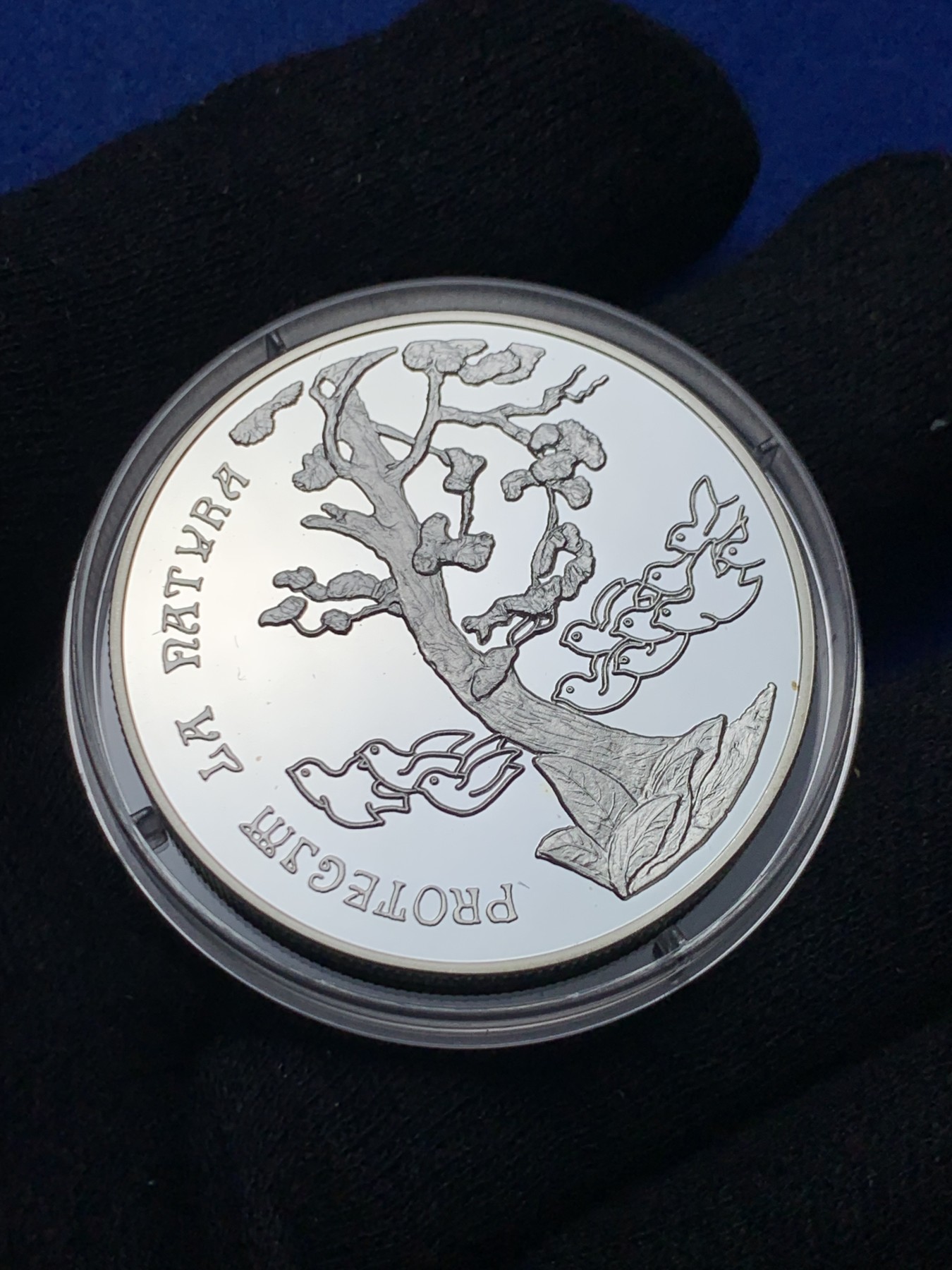 《竞宝斋》第238场-周日，周一，周二，周三 疯狂4连拍 (全场包邮) 安道尔 1993 生命之树 10第纳尔银币 31.1克 925银