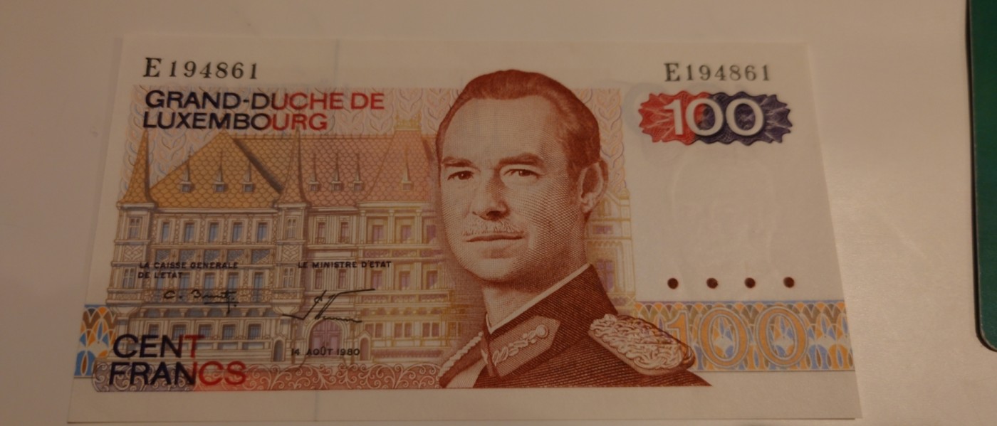 【世界钱币】精选微拍第90期暨2024年第一期 混合场 1980年卢森堡100 初版 全新绝品尾号861