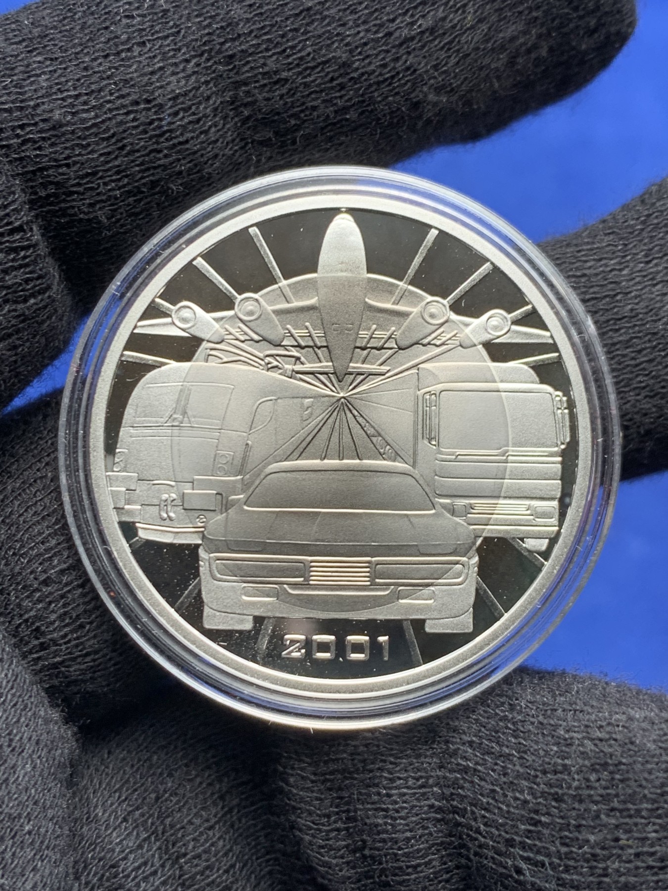 《竞宝斋》第238场-周日，周一，周二，周三 疯狂4连拍 (全场包邮) 奥地利 2001 银钛双金属 100先令 银币 少见品种