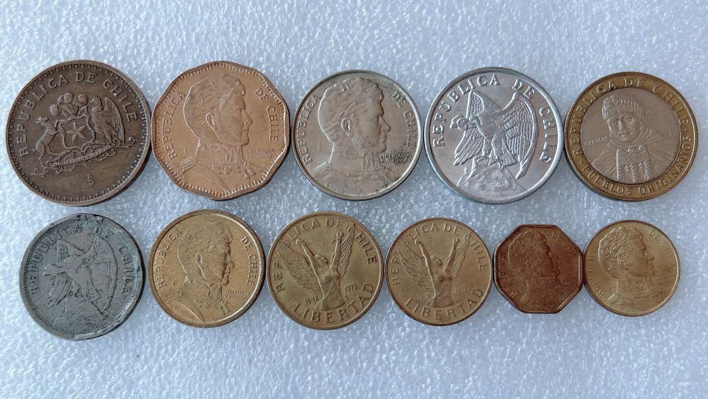 第一海外回流一元起拍收藏 本月最后一期 第61期 智利硬币 11枚