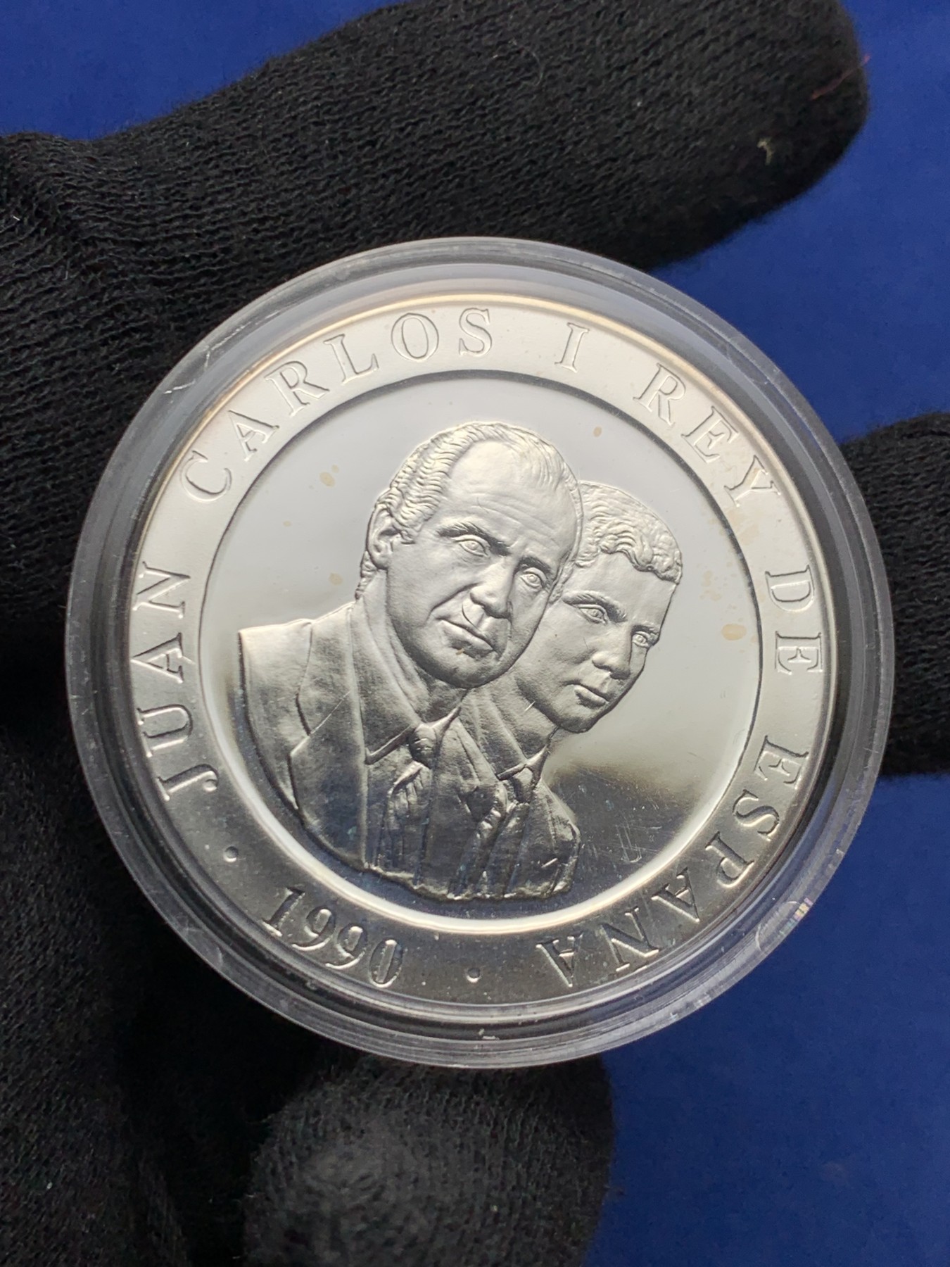 《竞宝斋》第238场-周日，周一，周二，周三 疯狂4连拍 (全场包邮) 西班牙1992年 巴塞罗那奥运会2000比塞塔 胡安·卡洛斯精制大银币 27克 925银