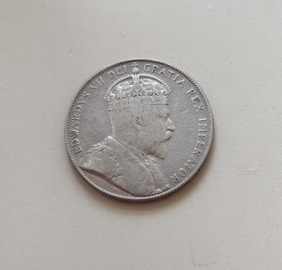 加拿大纽芬兰爱七1904年50分银币 - 加拿大纽芬兰爱七1904年50分银币