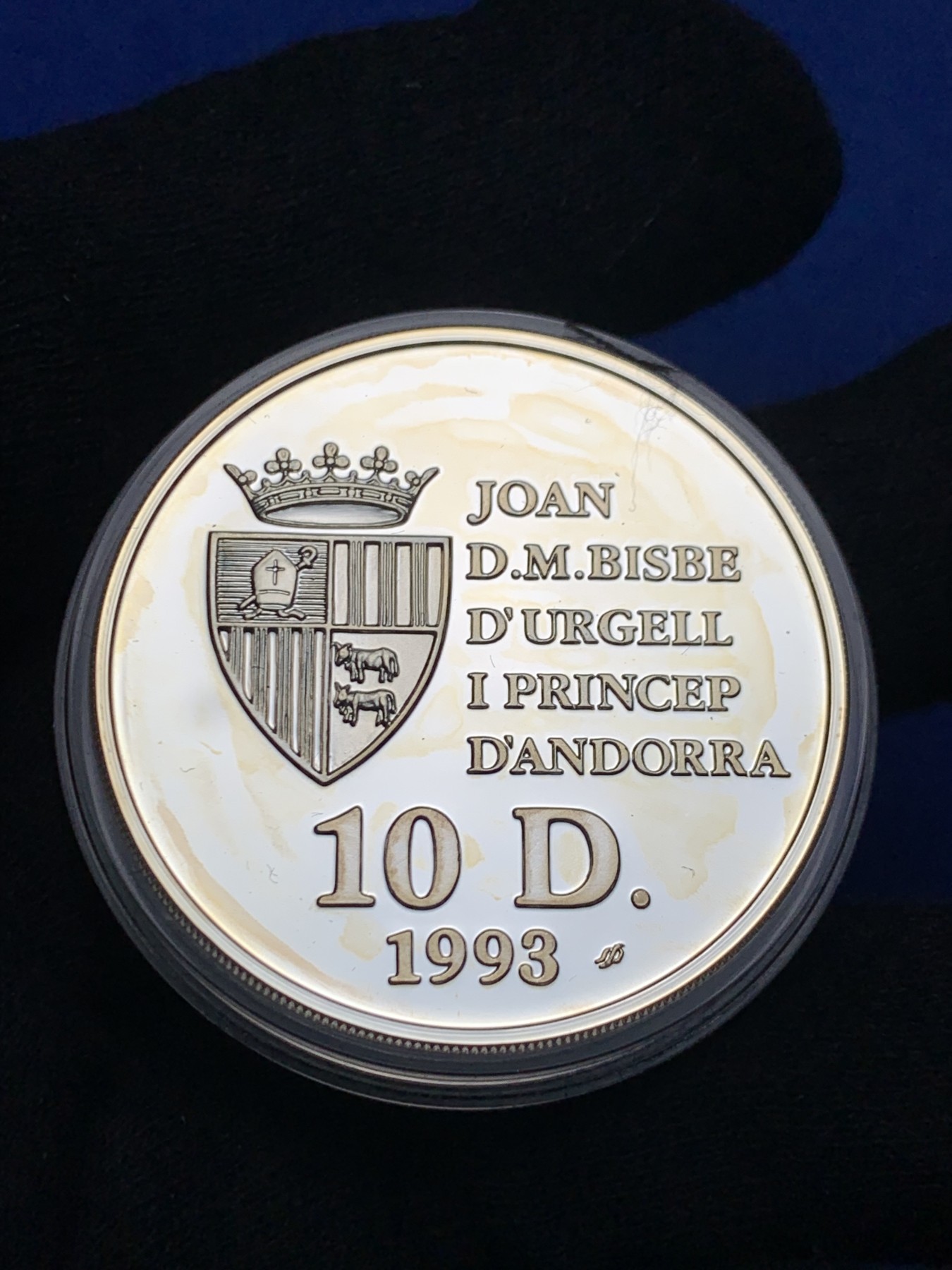 《竞宝斋》第238场-周日，周一，周二，周三 疯狂4连拍 (全场包邮) 安道尔 1993 美国 世界杯 10第纳尔 银币 31.1克 925银