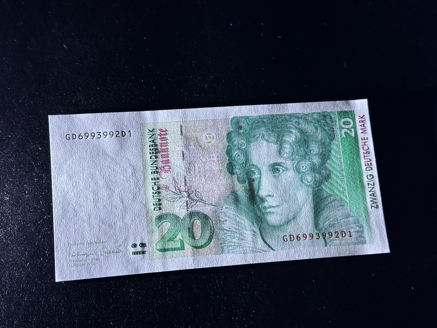 《外钞收藏家》第三百三十四期（连拍第一场） 1993年德国20马克 全新UNC 无47