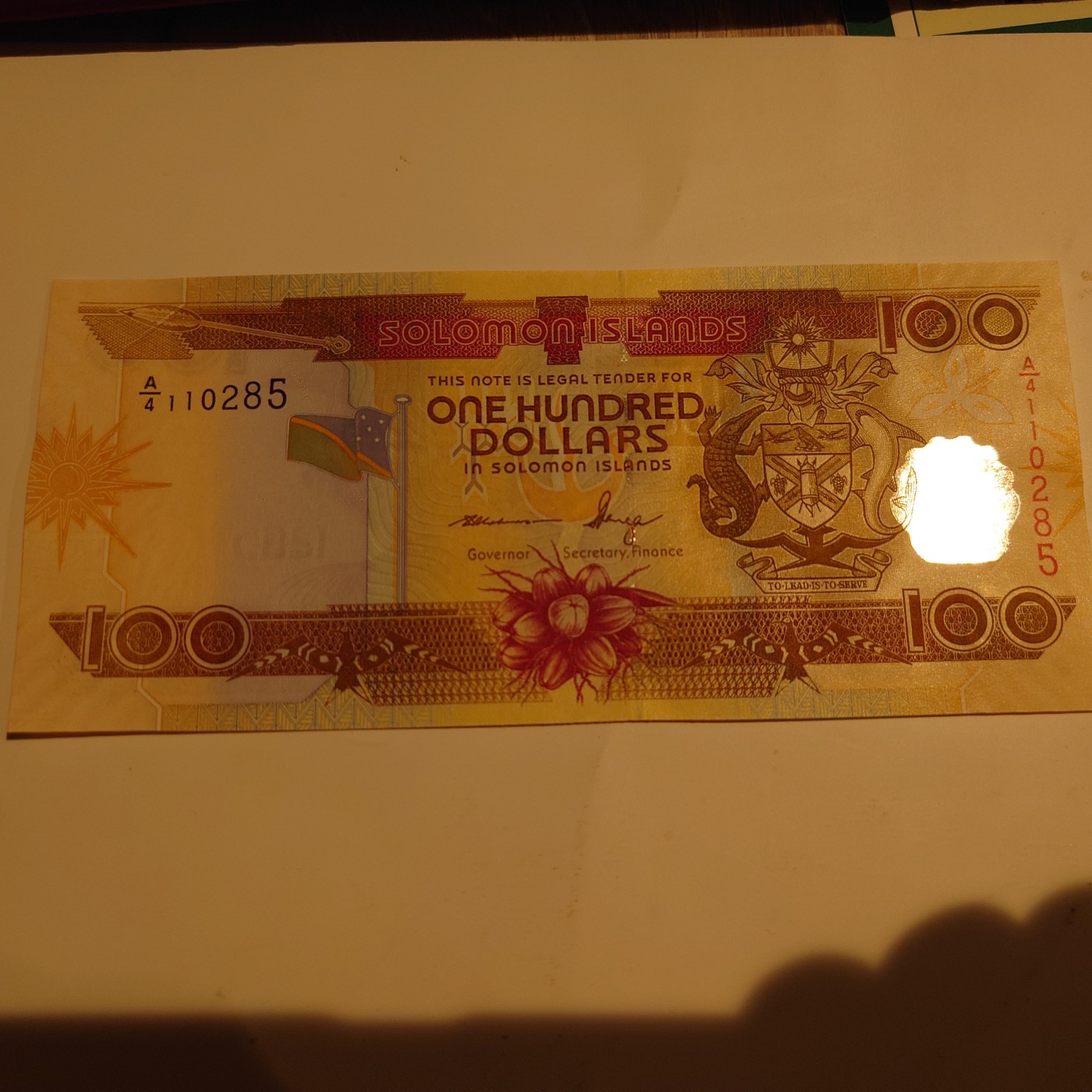 【世界钱币】精选微拍第90期暨2024年第一期 混合场 2008年所罗门群岛100 A4冠全新绝品无47尾号285