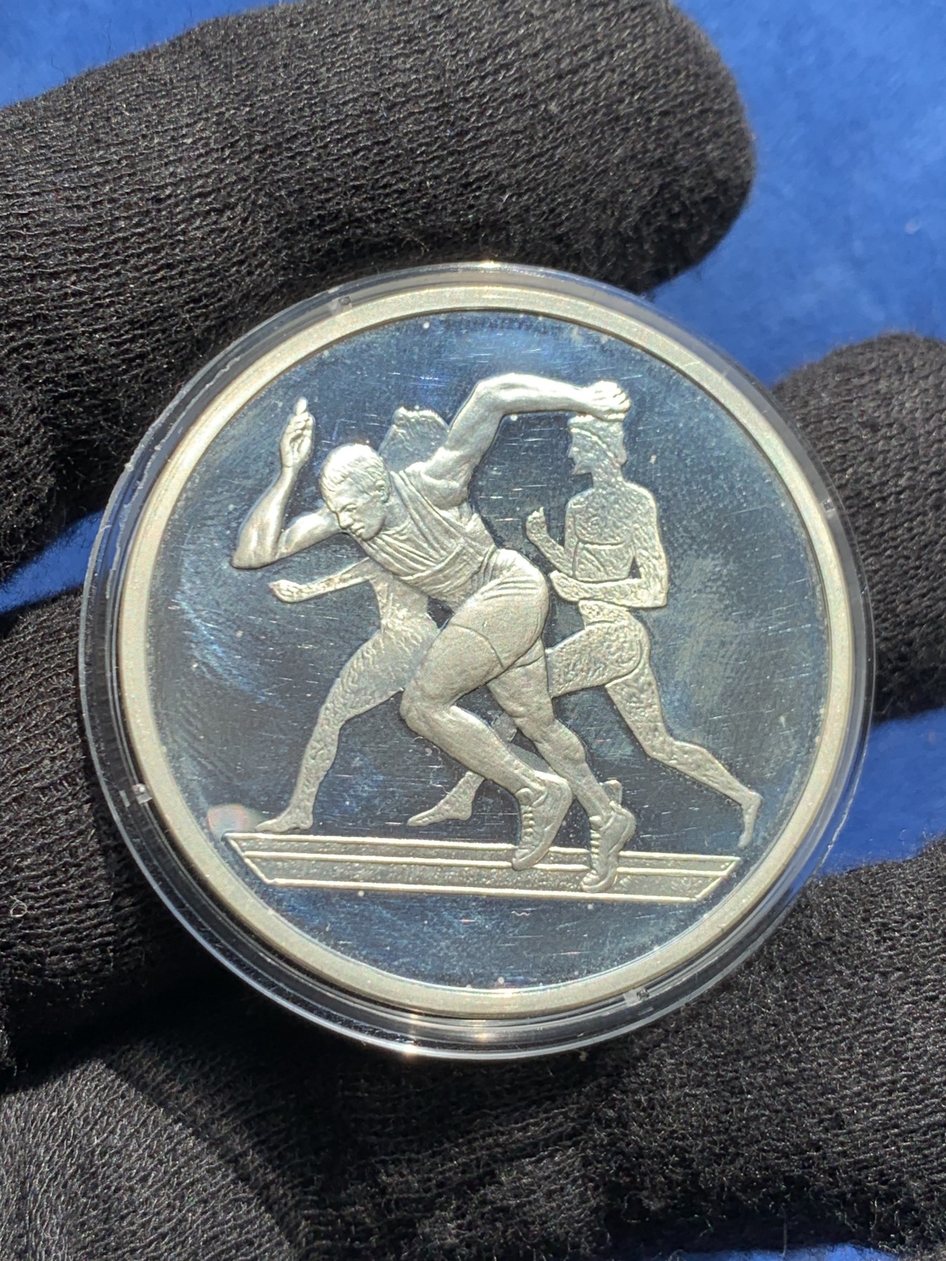 《竞宝斋》第238场-周日，周一，周二，周三 疯狂4连拍 (全场包邮) 希腊 2004 奥运大银币 34克 925银 