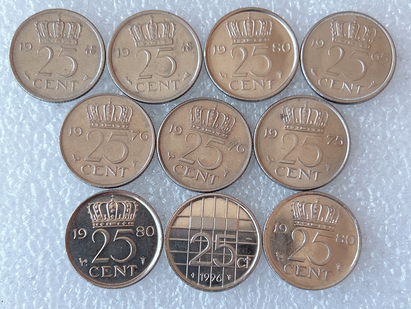 第一海外回流一元起拍收藏 本月最后一期 第61期 荷兰25分 10枚