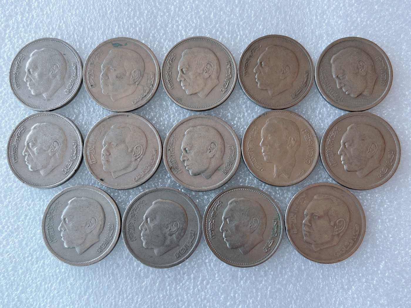 第一海外回流一元起拍收藏 本月最后一期 第61期 摩洛哥1987年1迪拉姆 14枚