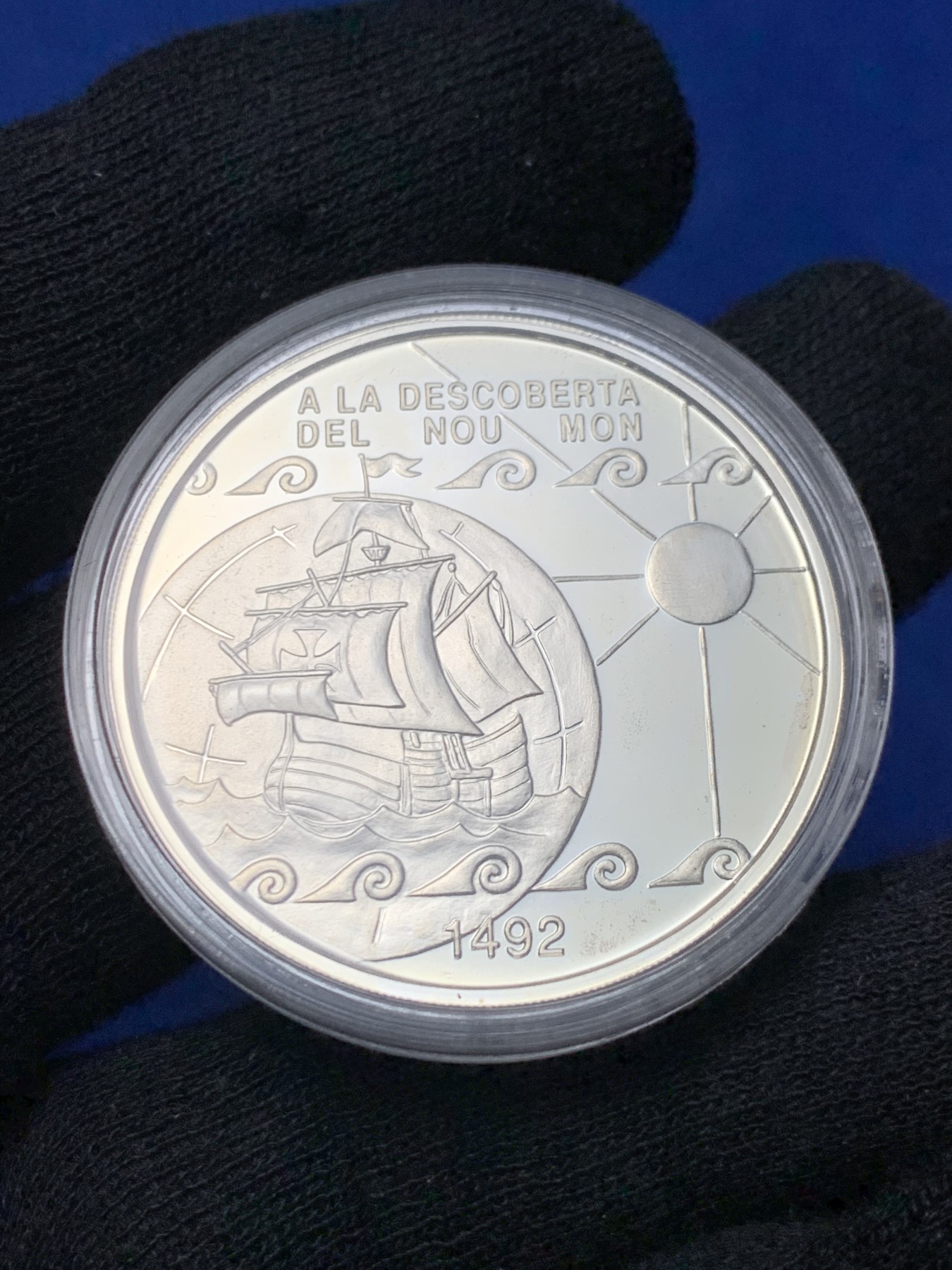 《竞宝斋》第238场-周日，周一，周二，周三 疯狂4连拍 (全场包邮) 安道尔 1992年 10第纳尔银币 31.1克 925银