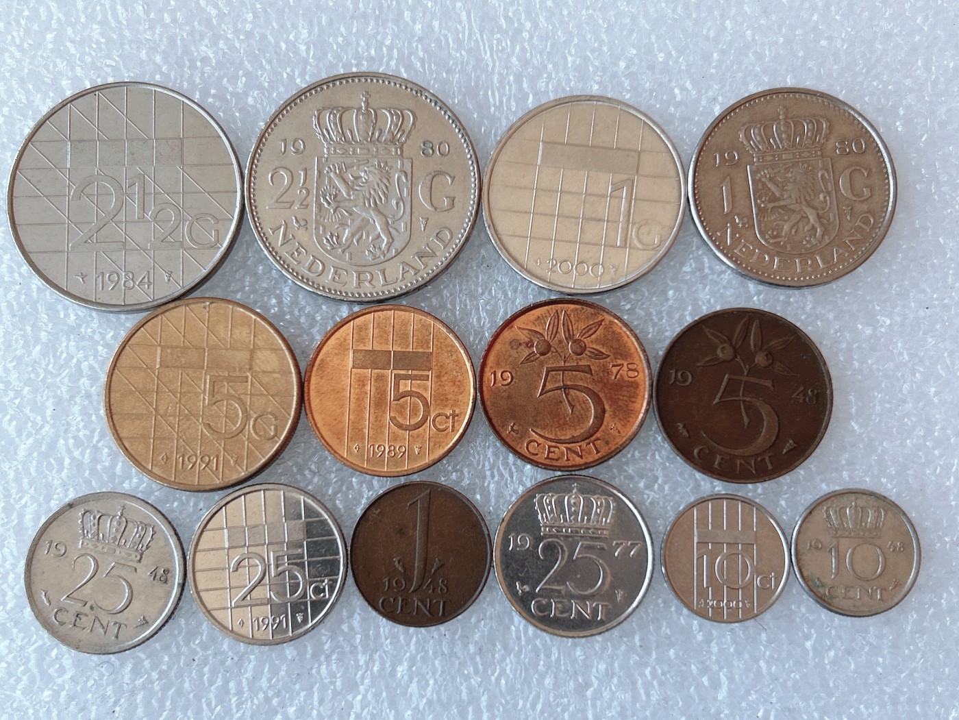 第一海外回流一元起拍收藏 本月最后一期 第61期 荷兰硬币14枚 无重复