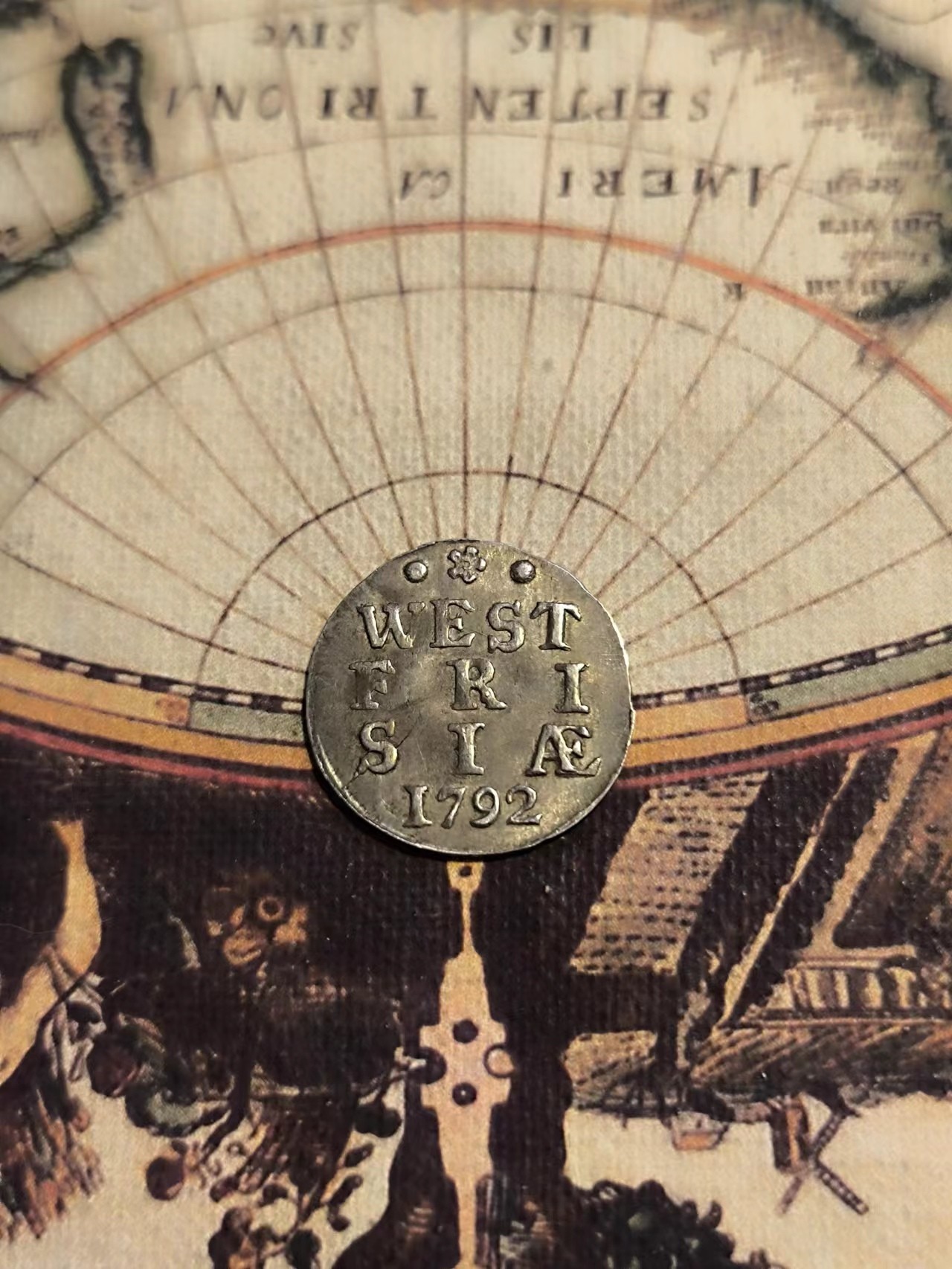 【大巴扎】第15回:欧洲金银币，中世纪丝路银币（全场包邮） 荷兰西弗里斯兰省1792年2S银币，玫瑰花厂标版