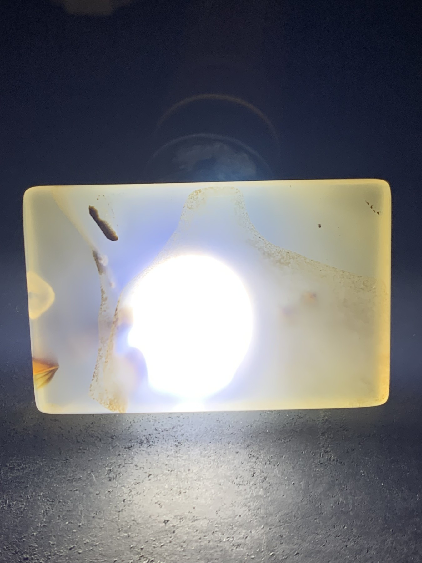 精美高玉化马达加斯加海洋玉髓水墨纹牌子一个！