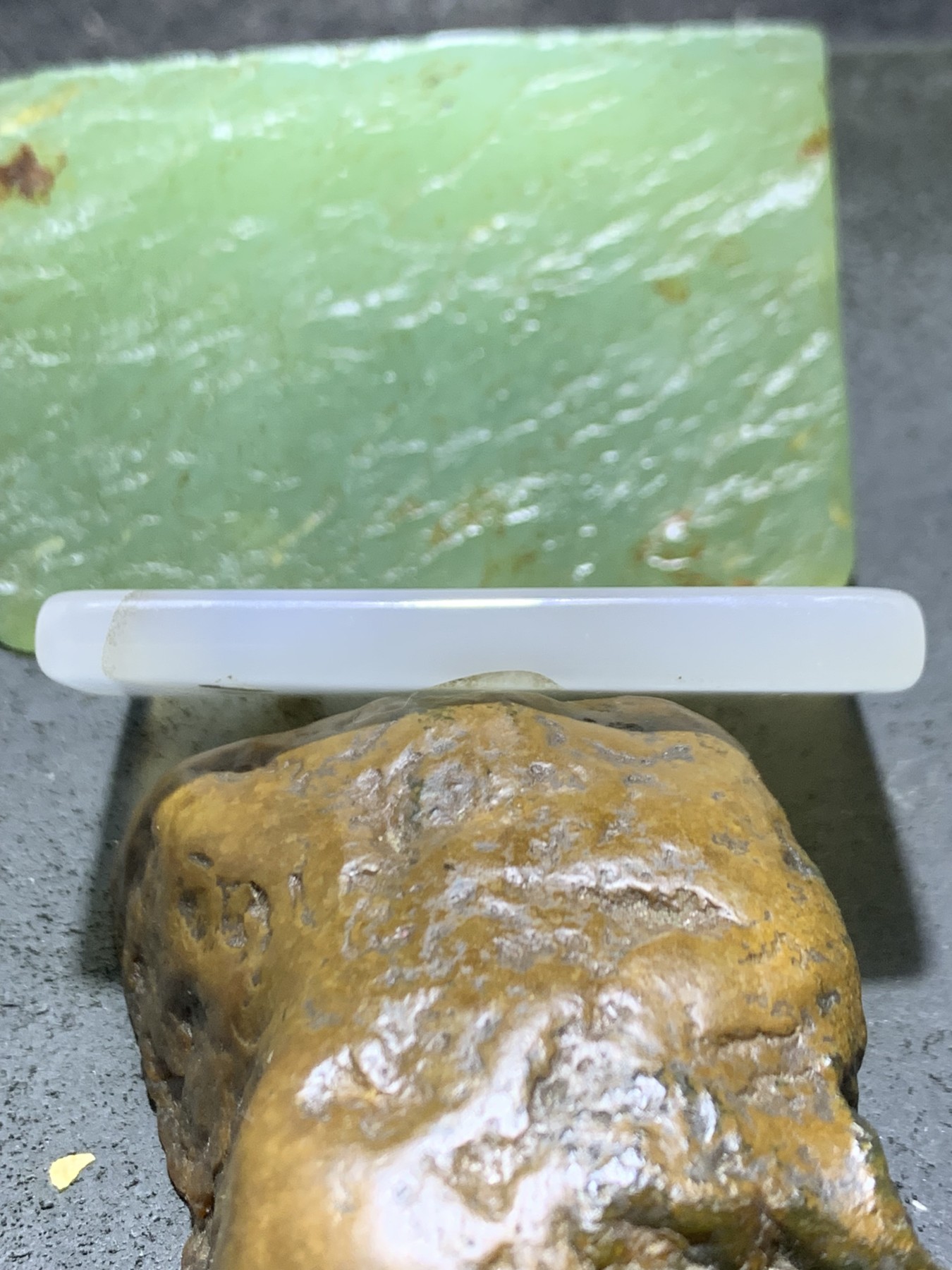精美高玉化马达加斯加海洋玉髓水墨纹牌子一个！