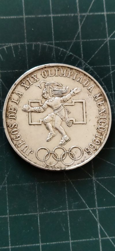 外国硬币初藏散币银币第20场(春节前最后一场) - 墨西哥25比索1968年奥运会纪念银币。