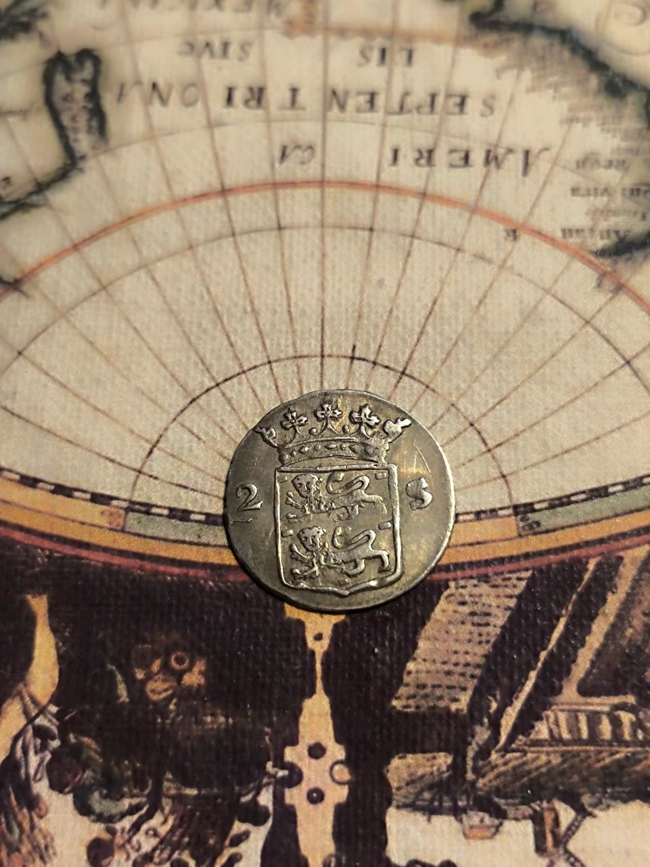 【大巴扎】第15回:欧洲金银币，中世纪丝路银币（全场包邮） 荷兰西弗里斯兰省1792年2S银币，玫瑰花厂标版