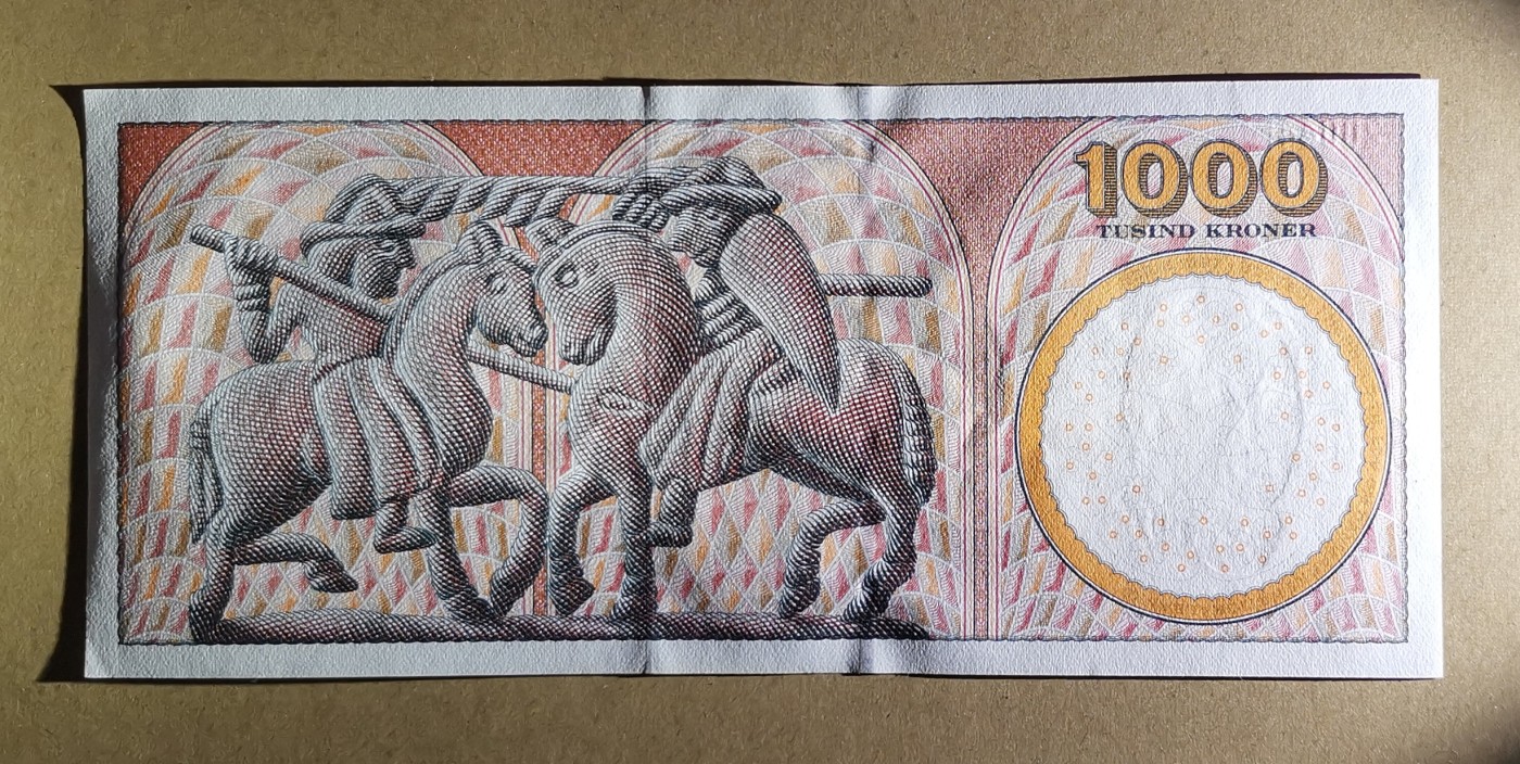 《张总收藏》136期-节前外币高货场 丹麦2006年1000克朗最高值UNC-  安切尔夫妇 浮雕版精品 Pick#64d