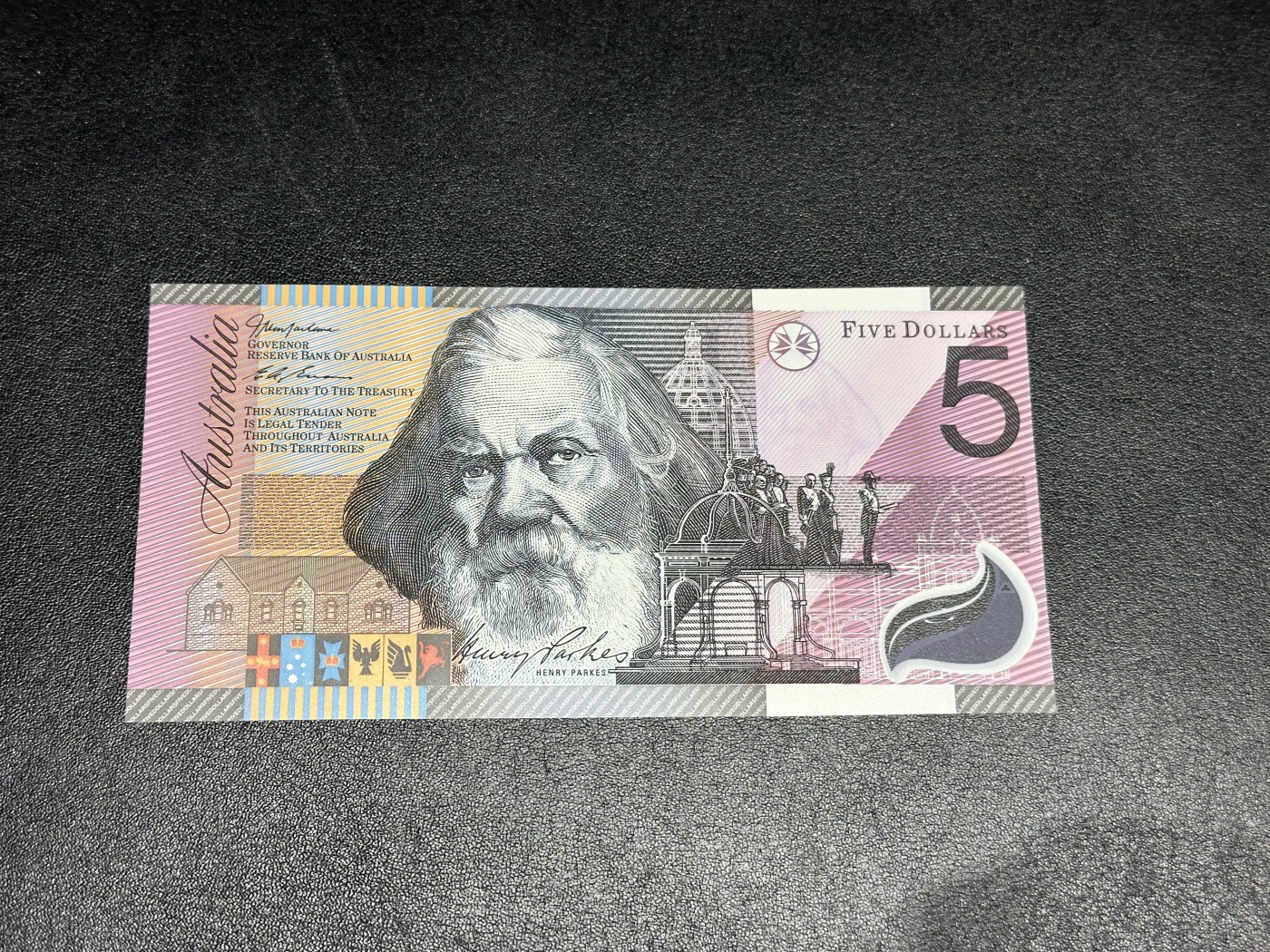 《外钞收藏家》第三百三十五期（连拍第二场） 澳大利亚2001年5元 纪念钞 AA首发冠 全新UNC 无47靓号