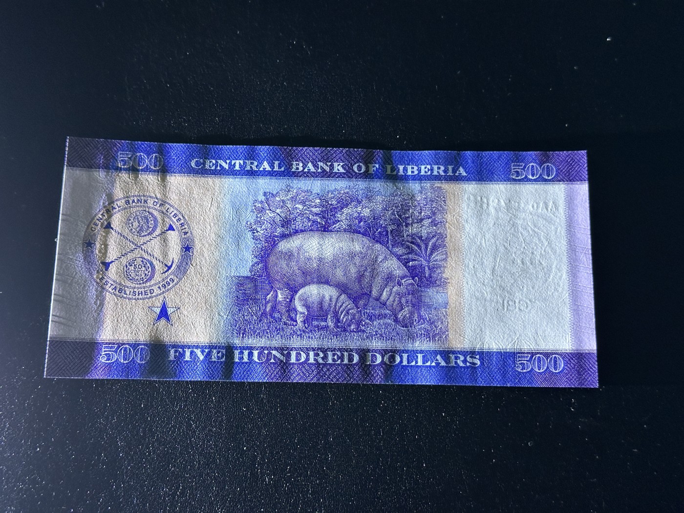 《外钞收藏家》第三百三十五期（连拍第二场） 2022年黎巴嫩500 首发AA冠  疑似有折